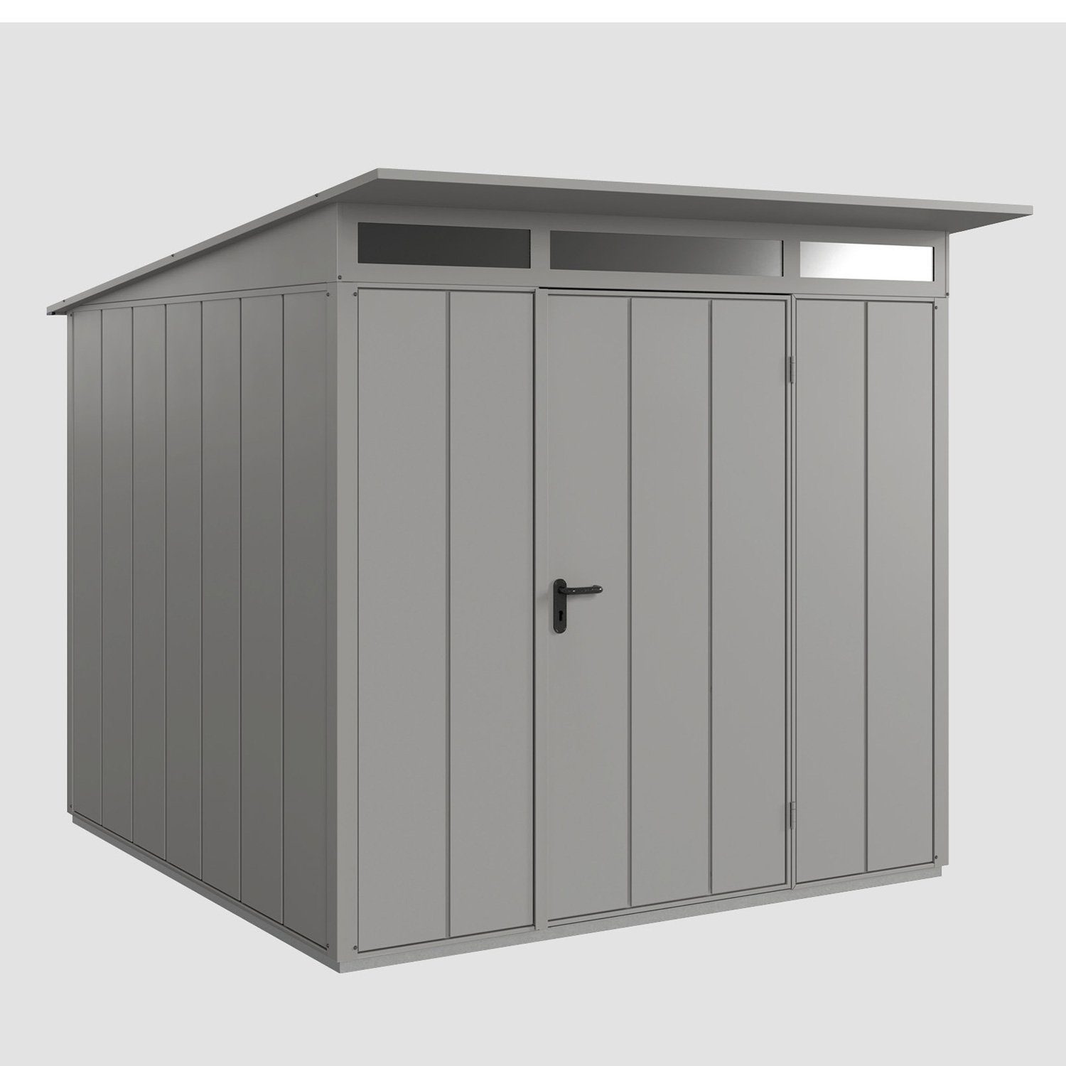 Hörmann Ecostar Gerätehaus Elegant mit Pultdach (248 x 283 cm), Metall
