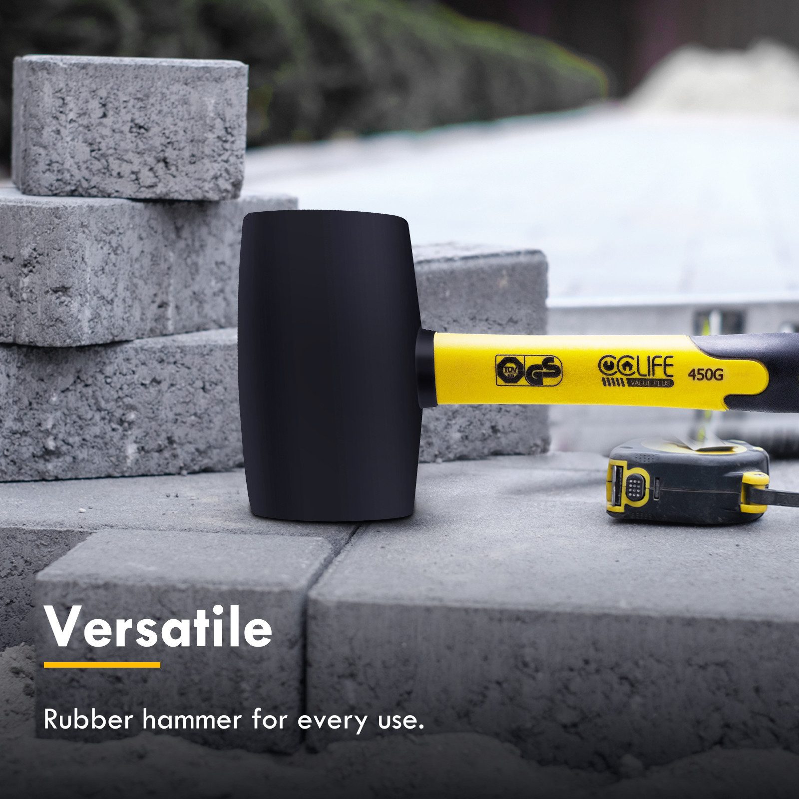 CCLIFE Gummihammer Gummihammer Zertifiziert durch TÜV und GS Verschiedene Modelle