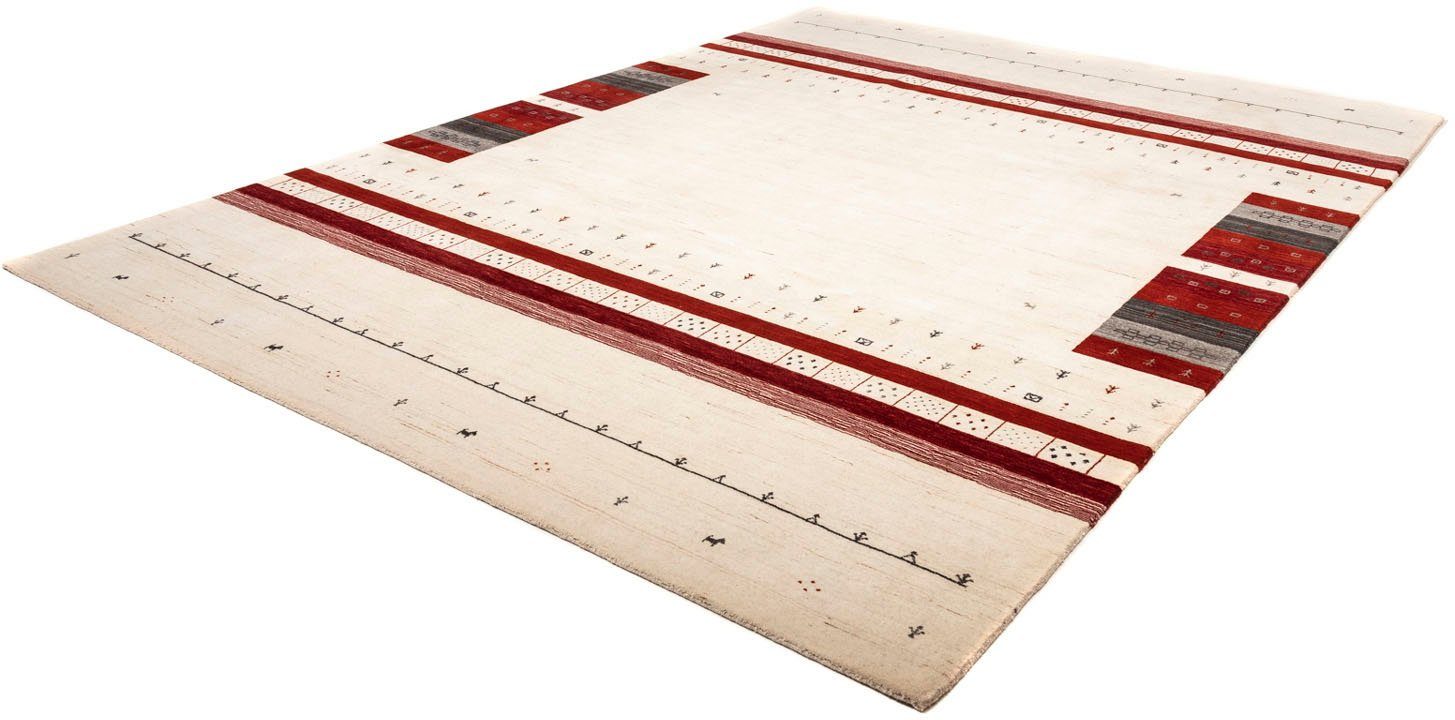 Wollteppich Loribaft Bordüre Beige 350 x 248 cm, morgenland, rechteckig, Höhe: 15 mm, Unikat mit Zertifikat