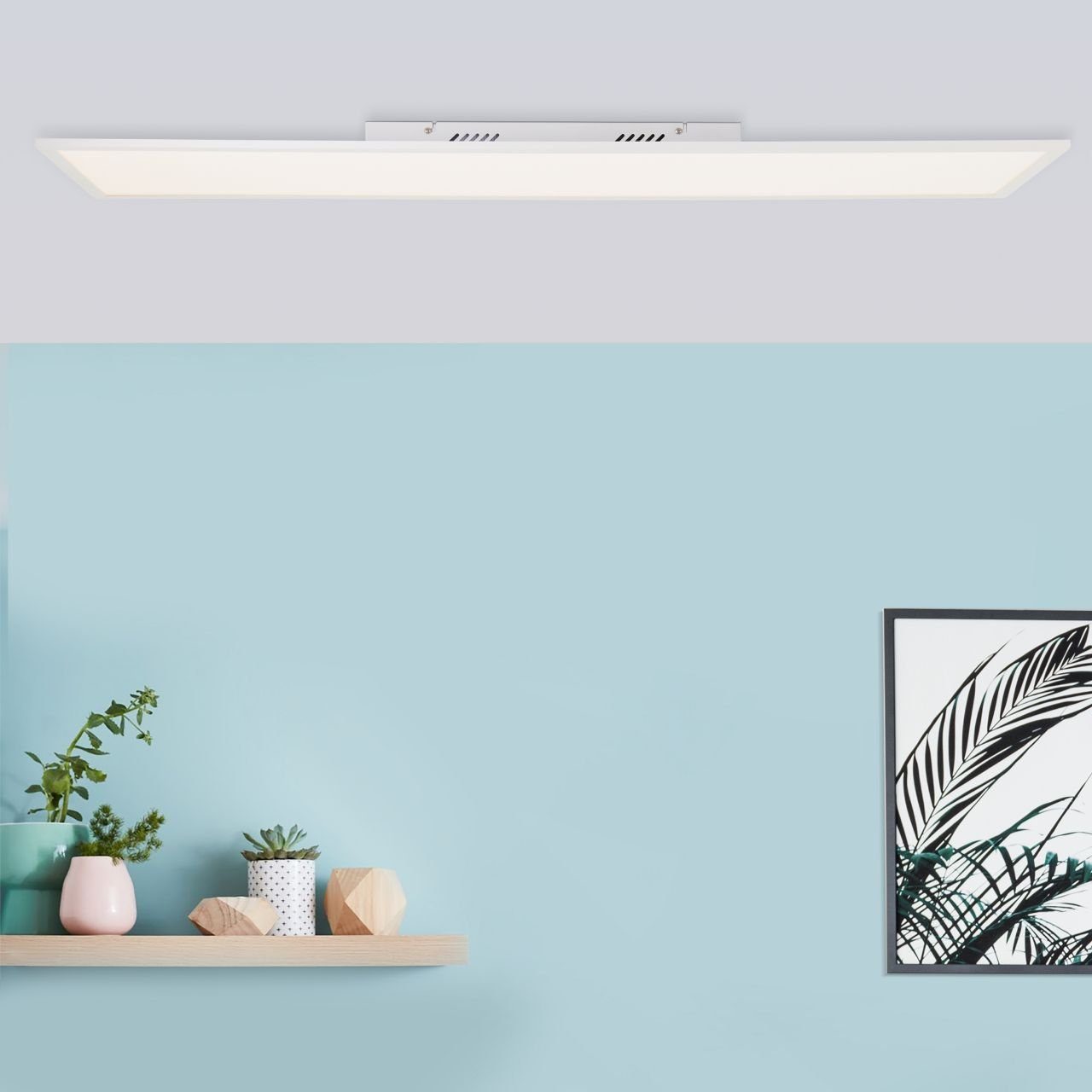 über Fernbedienung CCT LED Panel - Dimmfunktion, Lichtfarbe 120x30cm 3800 Memoryfunktion, dimmbar Fernbedienung, Lumen, - fest - Brilliant integriert, Farbwechsler, Jacinda, LED über