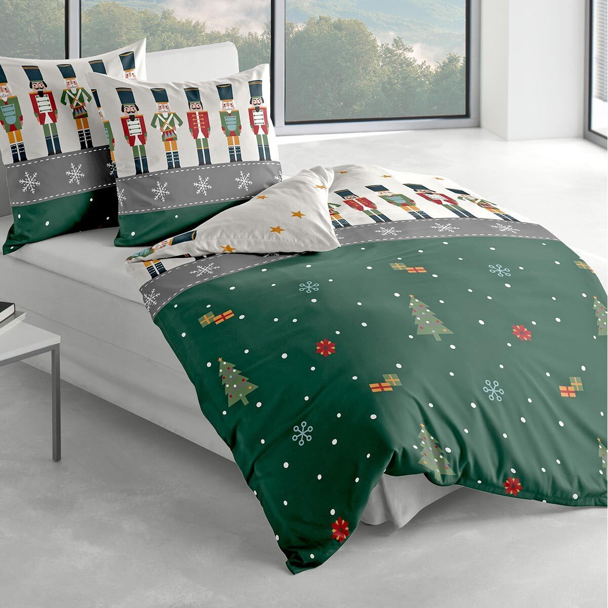 TRAUMSCHLAF Bettwäsche Nussknacker, Biber, 2 teilig, Winterbettwäsche in wa günstig online kaufen