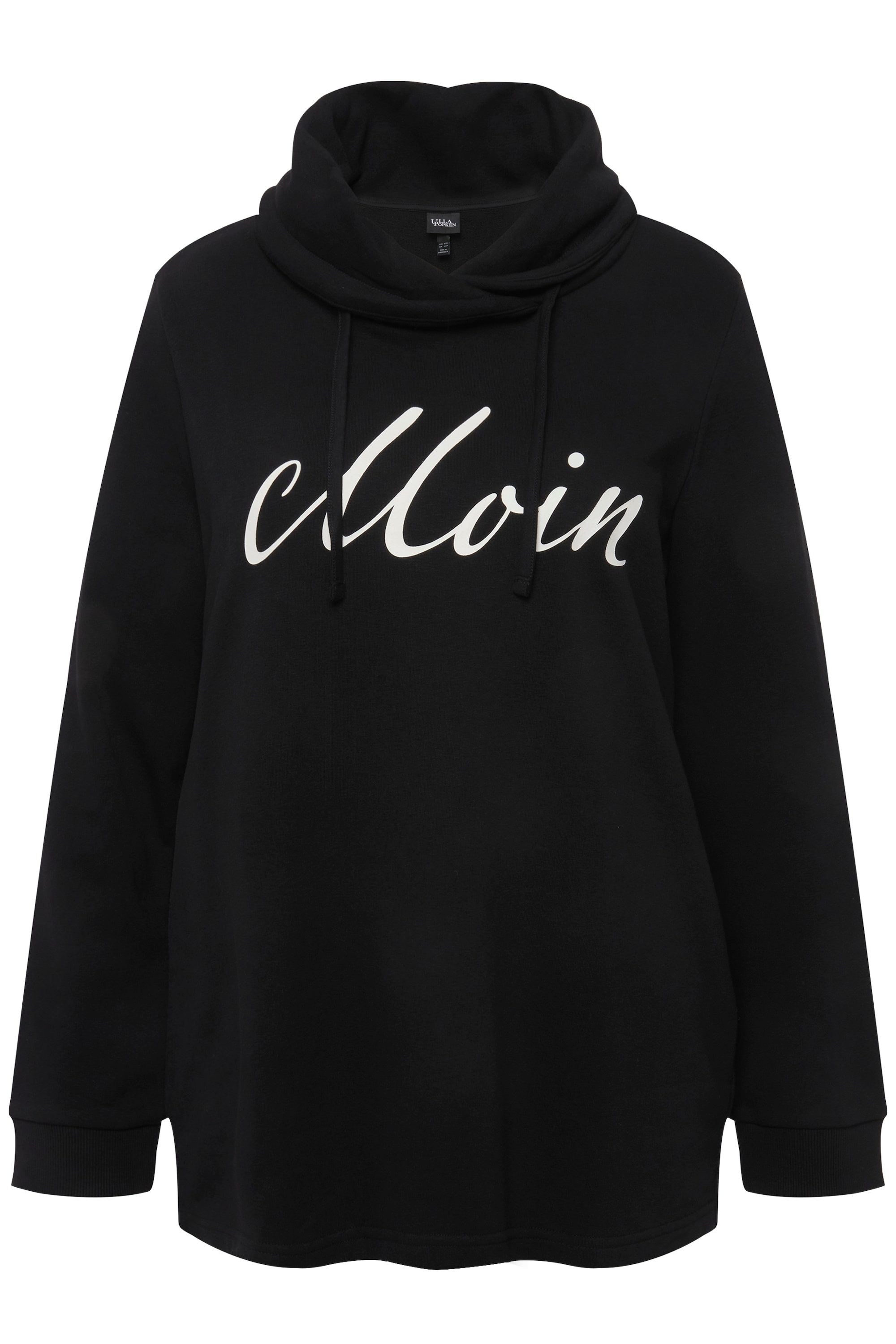 Ulla Popken Sweatshirt Sweatshirt Moin Stehkragen günstig online kaufen