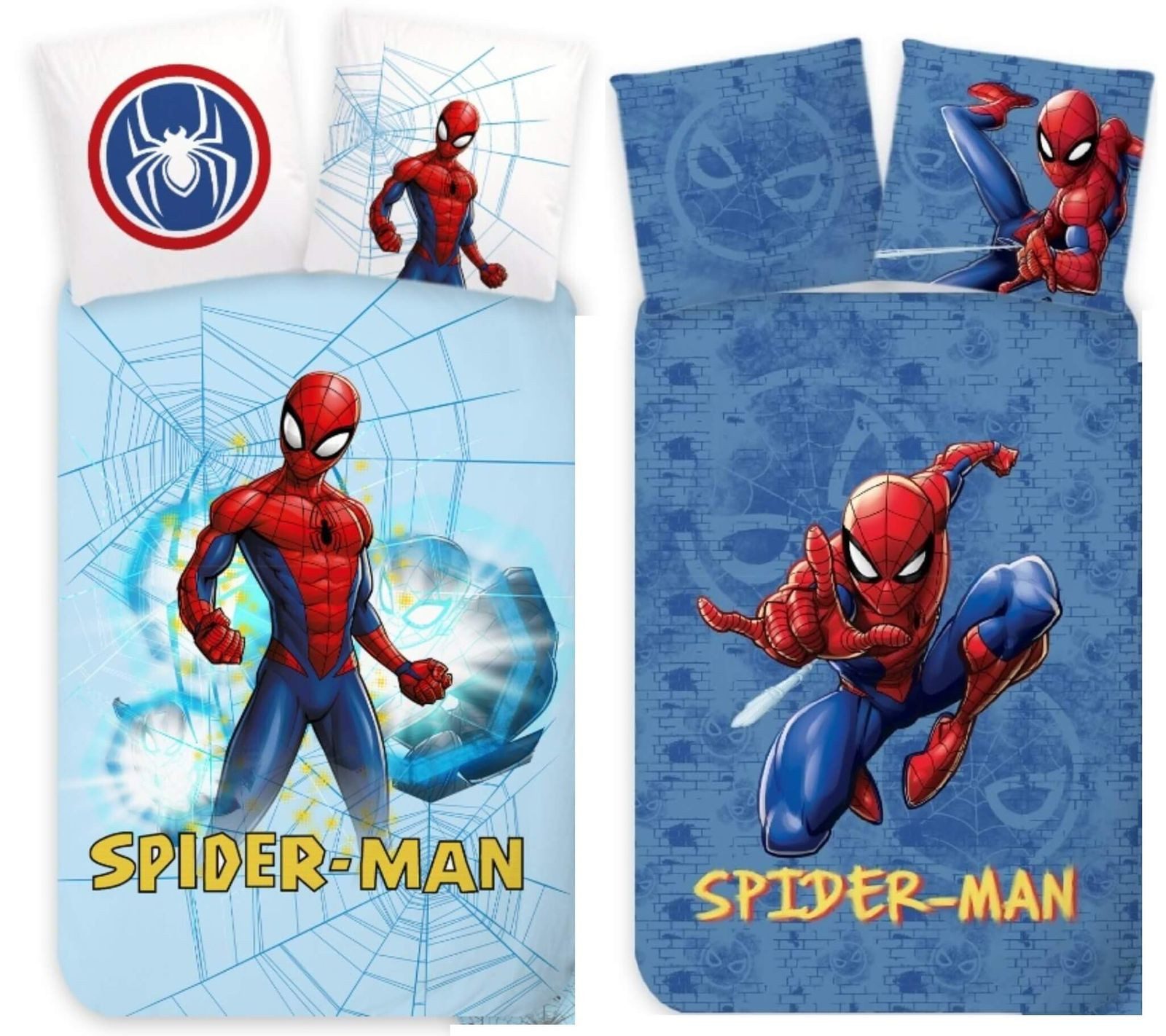 Bettwäsche Marvel Spider-man - 2 x Bettwäsche-Set im Doppelpack, 135x200 & 80x80