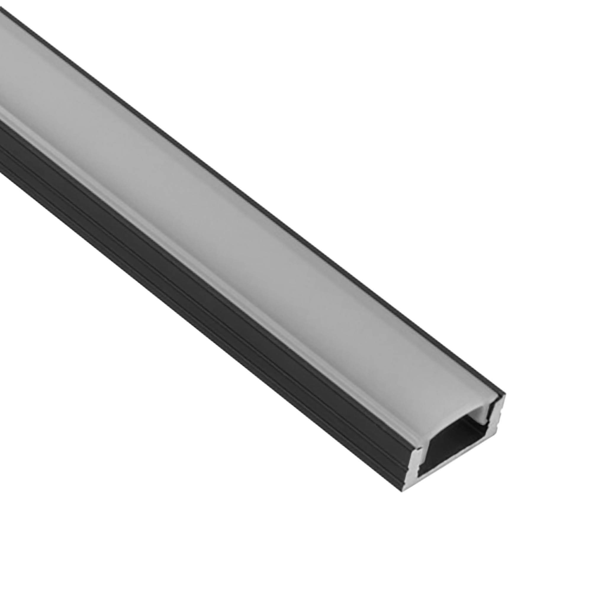 tktrading24 LED-Stripe-Profil A17 LED Aluprofil Schwarz günstig online kaufen