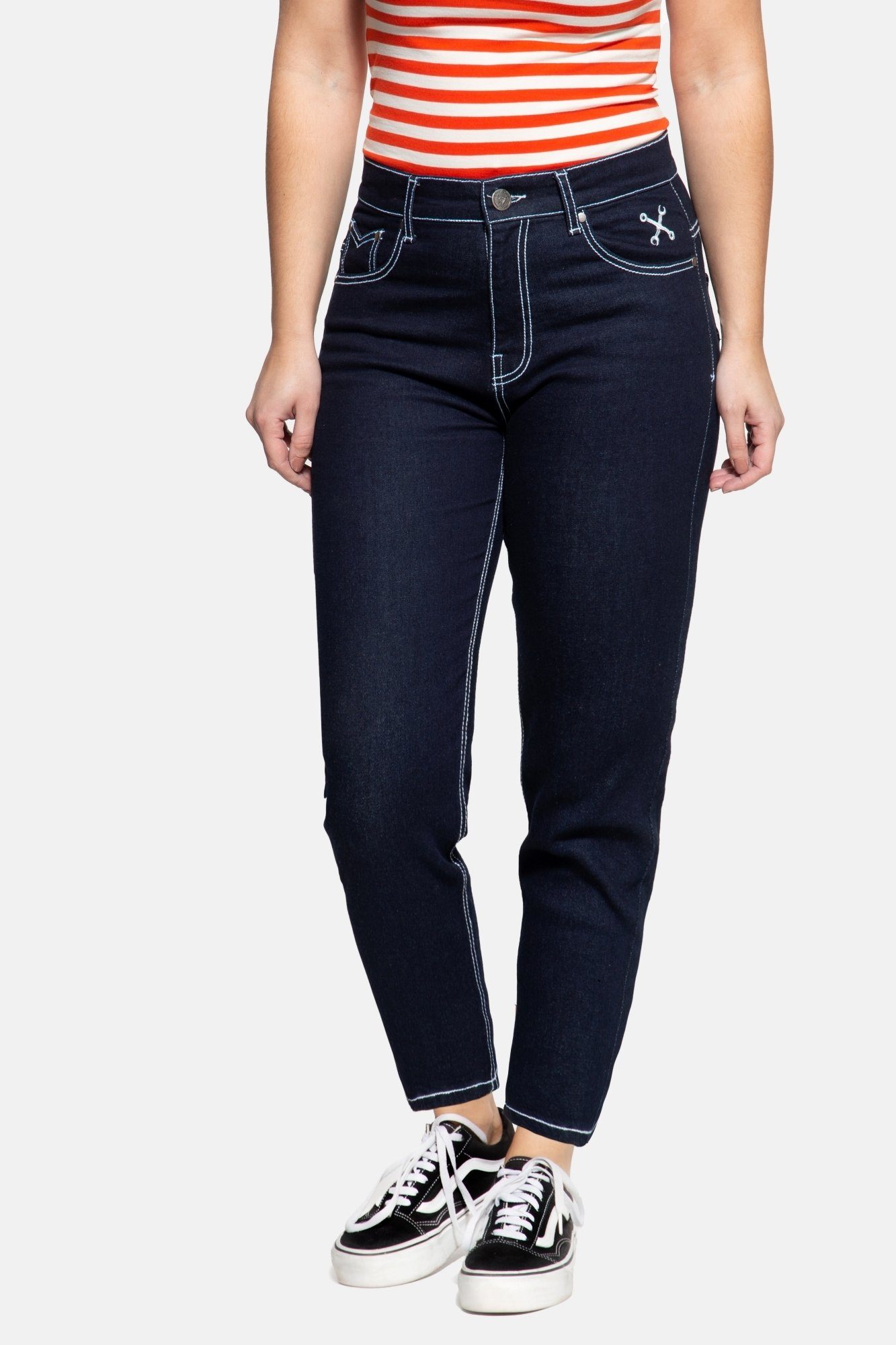 im QueenKerosin Betty Slim-fit-Jeans 5-Pocket-Design