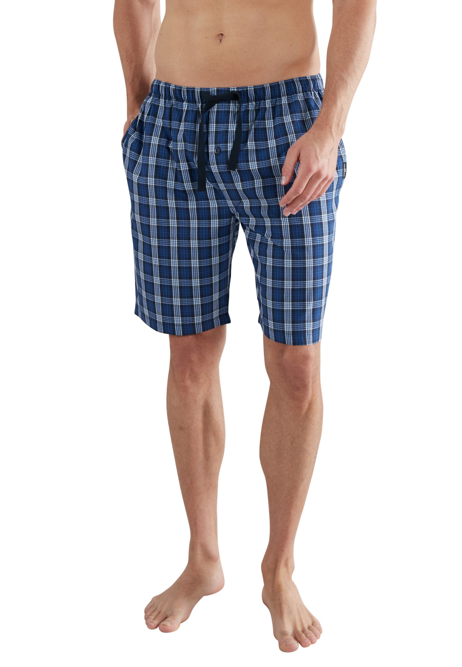 GÖTZBURG Schlafhose GÖTZBURG Herren Bermuda blau günstig online kaufen