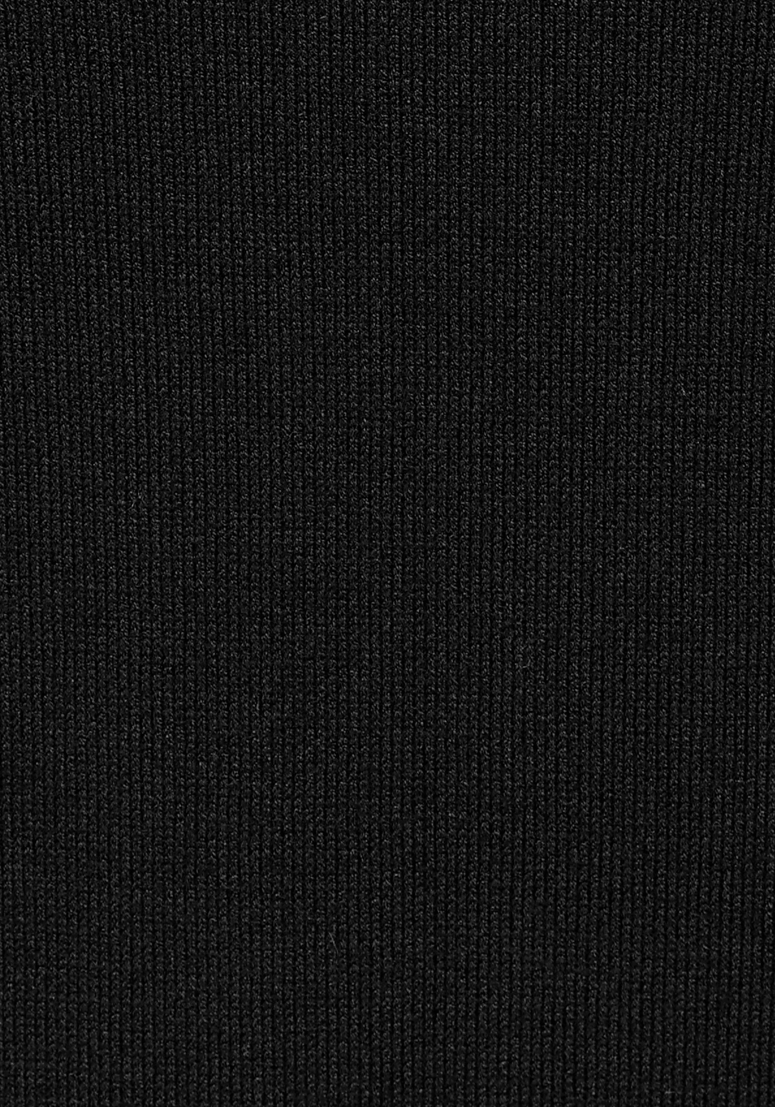 Laura Scott Longpullover mit Schnürung am Ärmel und U-Boot Ausschnitt
