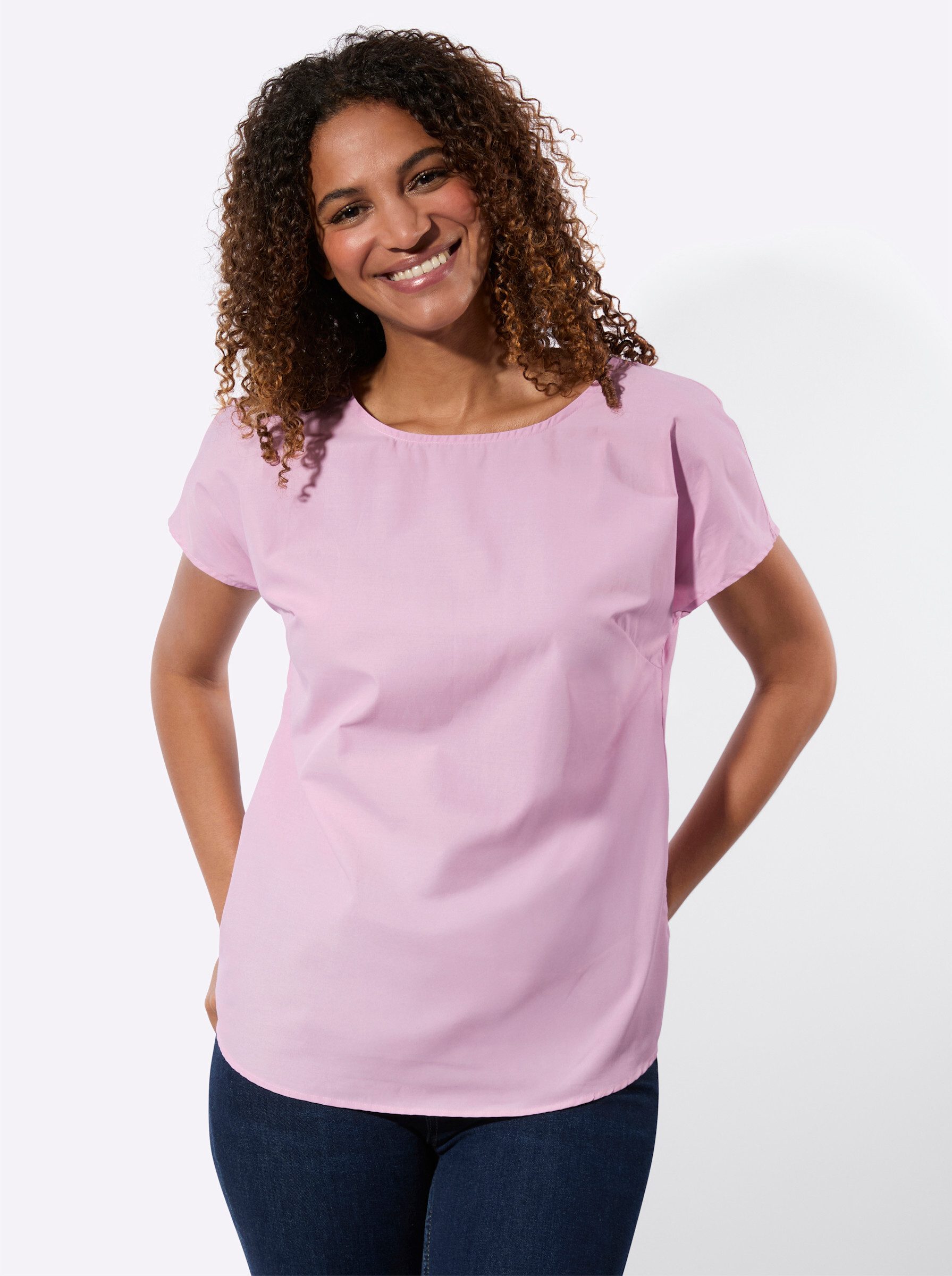 Witt Klassische Bluse Schlupfbluse Kurzarm