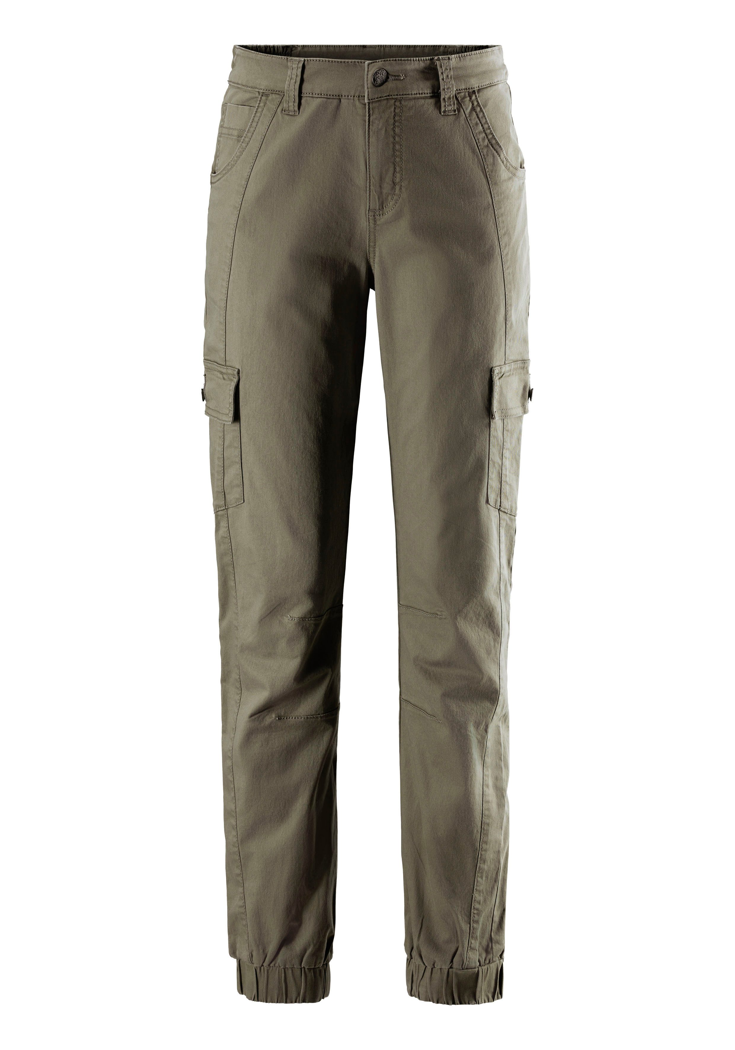 LASCANA ACTIVE Trekkinghose "Cargo Jeans Optik", Baumwollmix mit Cargo Tasc günstig online kaufen