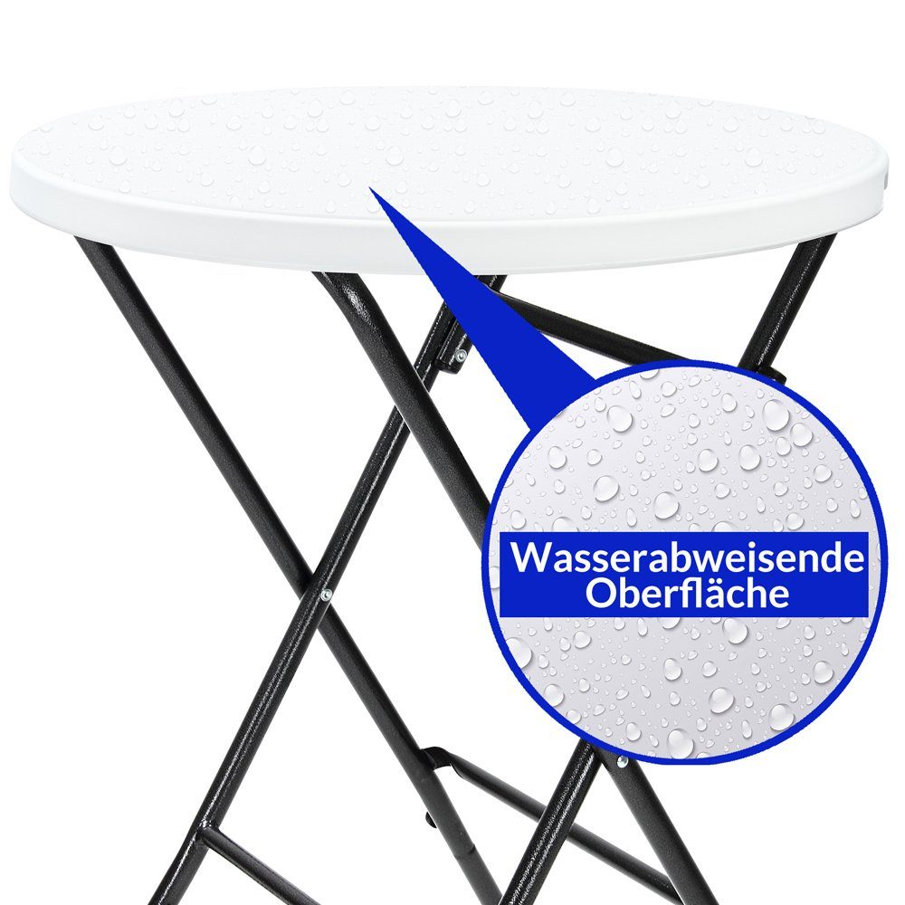 Casaria Stehtisch (1-St), Ø72x110cm klappbar rund günstig online kaufen