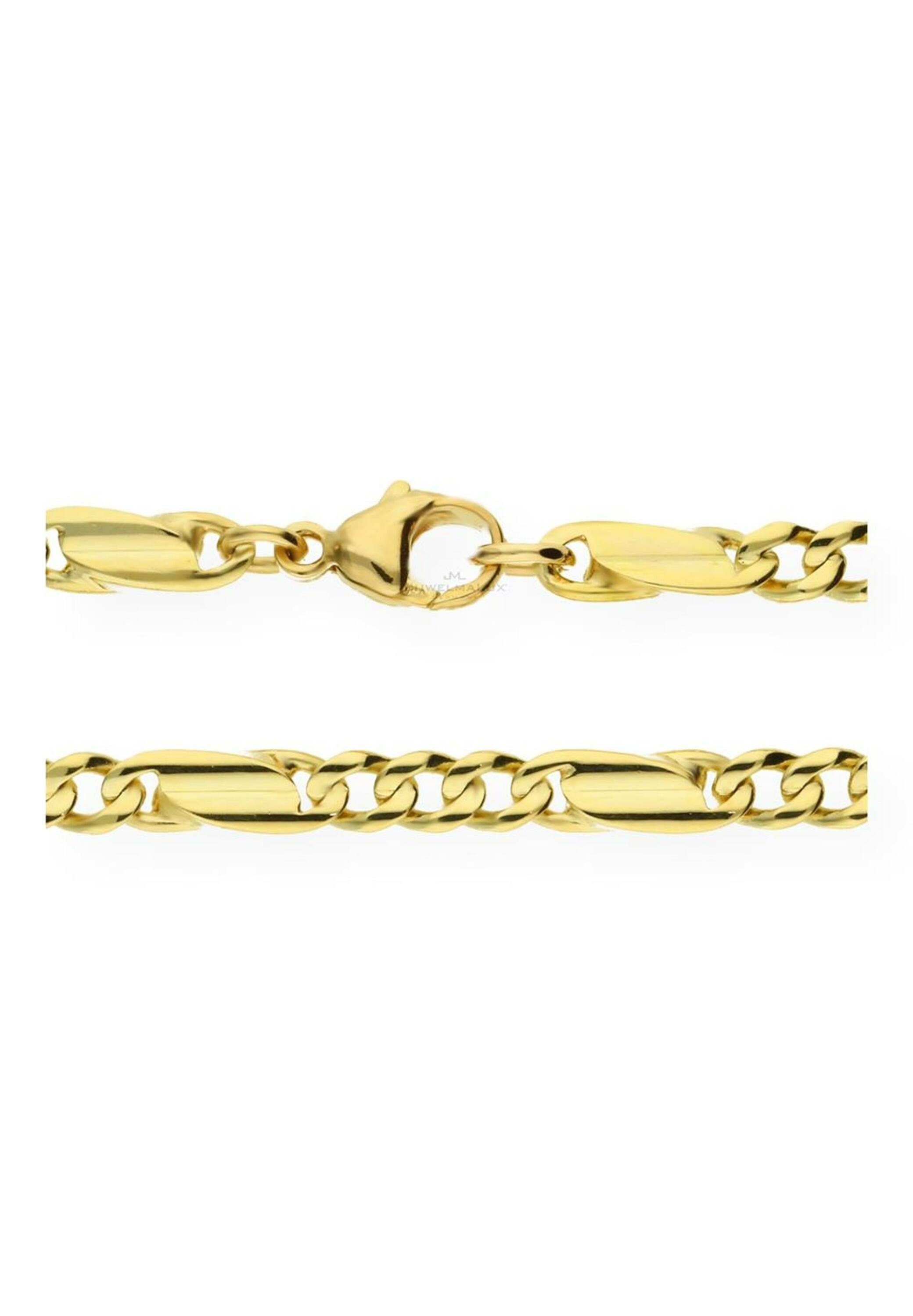 JuwelmaLux Goldkette Halskette gold Damen und Herren (1-tlg), 750er  Gelbgold 18 Karat, inkl. Schmuckschachtel