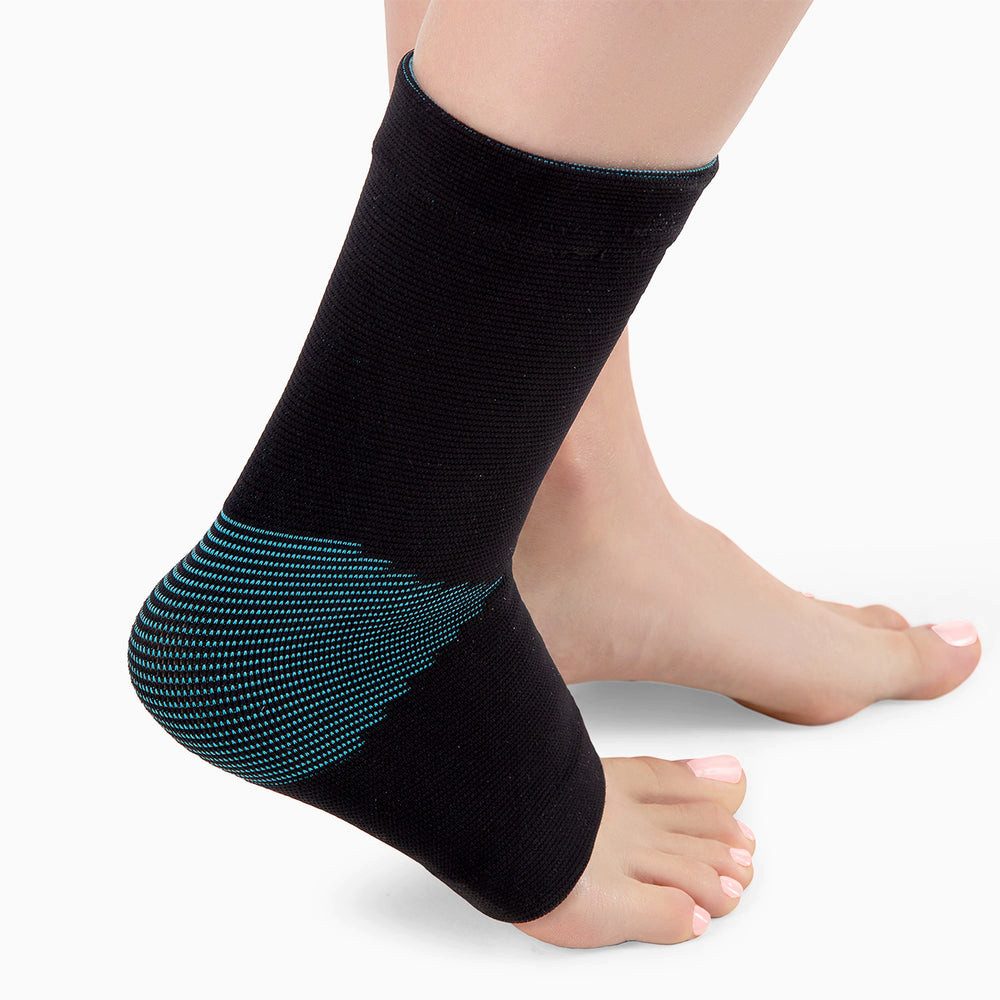 HMS Fußbandage Knöchelbandage Sprunggelenkbandage Kompressionsbandage (Spar-Set, 1-tlg., 24,5 cm elastisch), elastisch, stabilisierend, feuchtigkeitsableitend