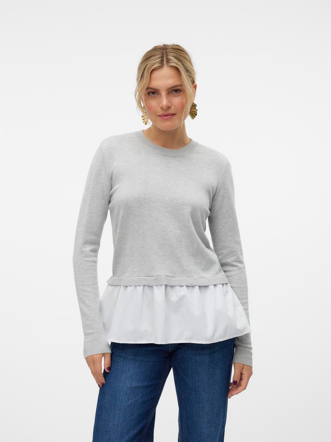 Vero Moda Rundhalspullover VMJOSE LS O-NECK günstig online kaufen