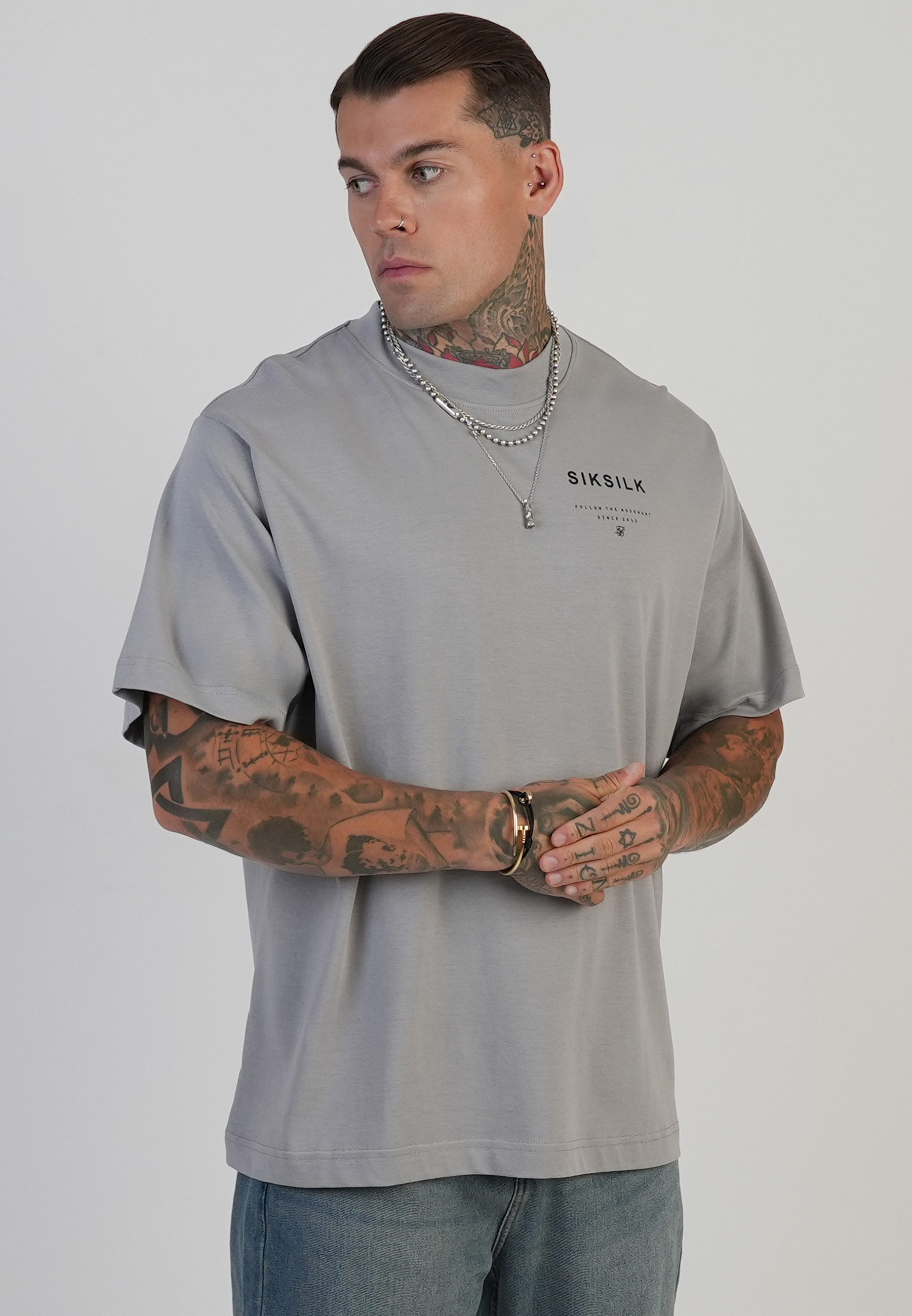 Siksilk T-Shirt SikSilk Herren T-Shirt mit Grafik günstig online kaufen
