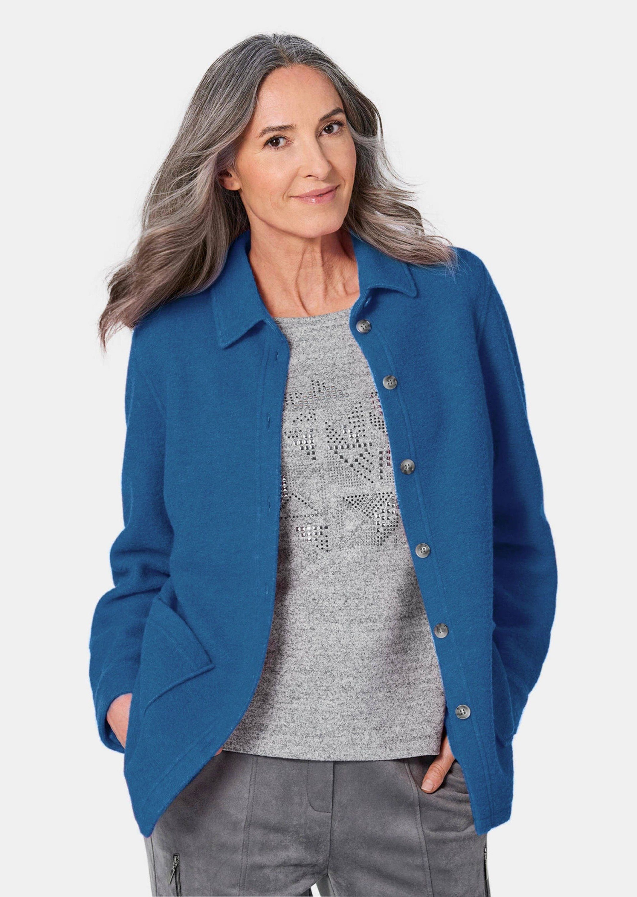 Shirtjacke Hemdjacke mit Wollanteil