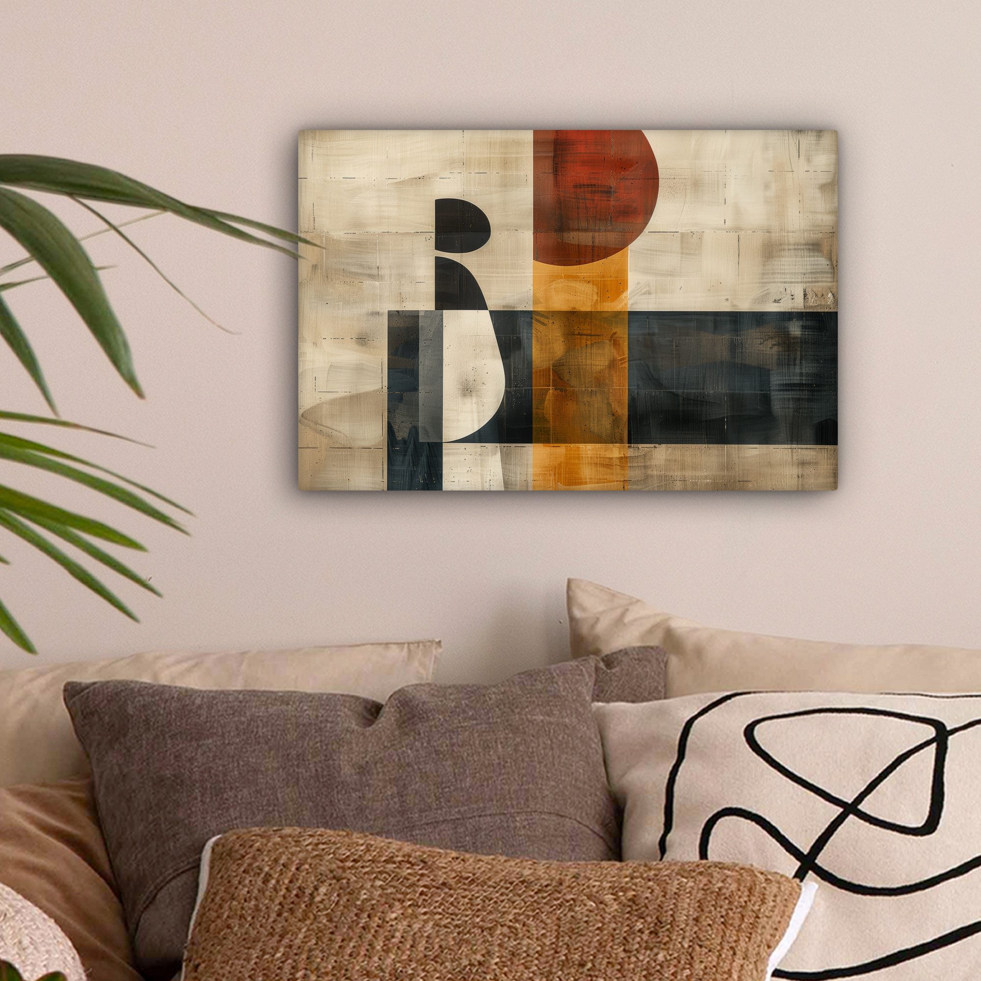OneMillionCanvasses® Leinwandbild Abstrakt - Kunst - Formen - Modern, Fotod günstig online kaufen