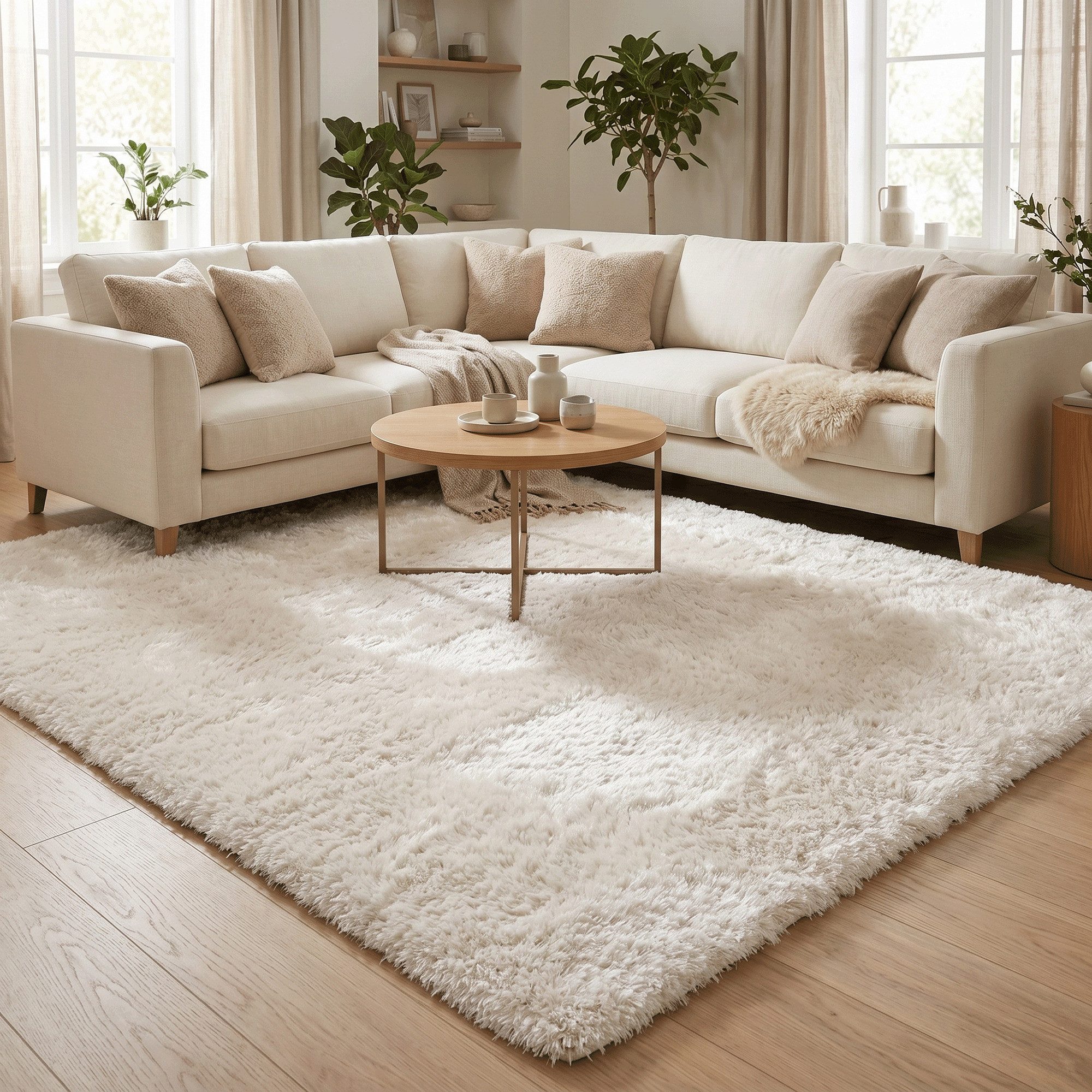 Snapstyle Hochflor-Teppich Hochflor Shaggy Teppich Luxus Emotion Mix, Rechteckig, Höhe: 48 mm