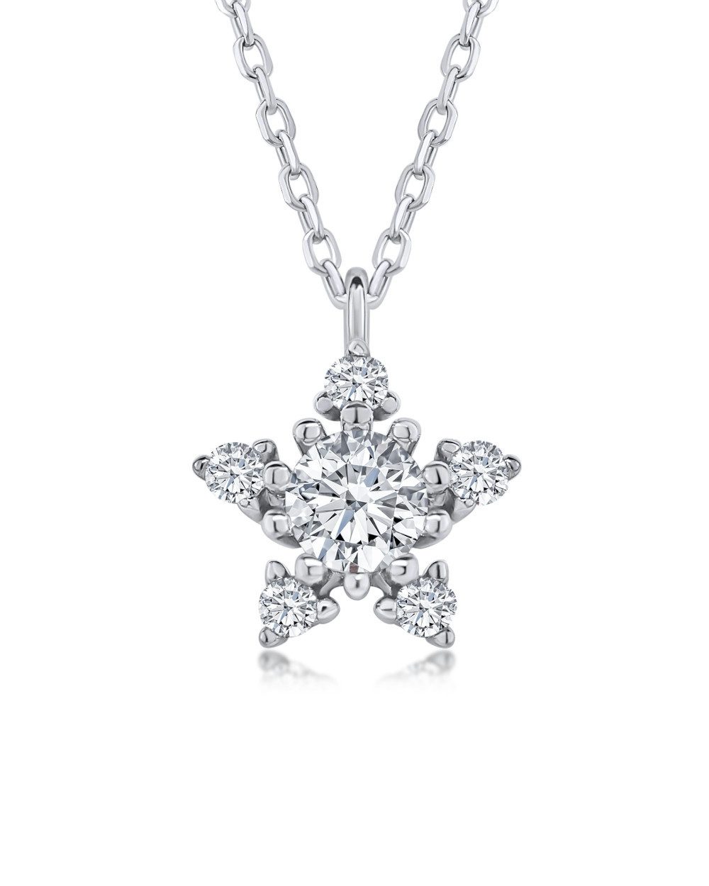 DANIEL CLIFFORD Kette mit Anhänger 'Danica' Damen Halskette Silber 925 Ster günstig online kaufen