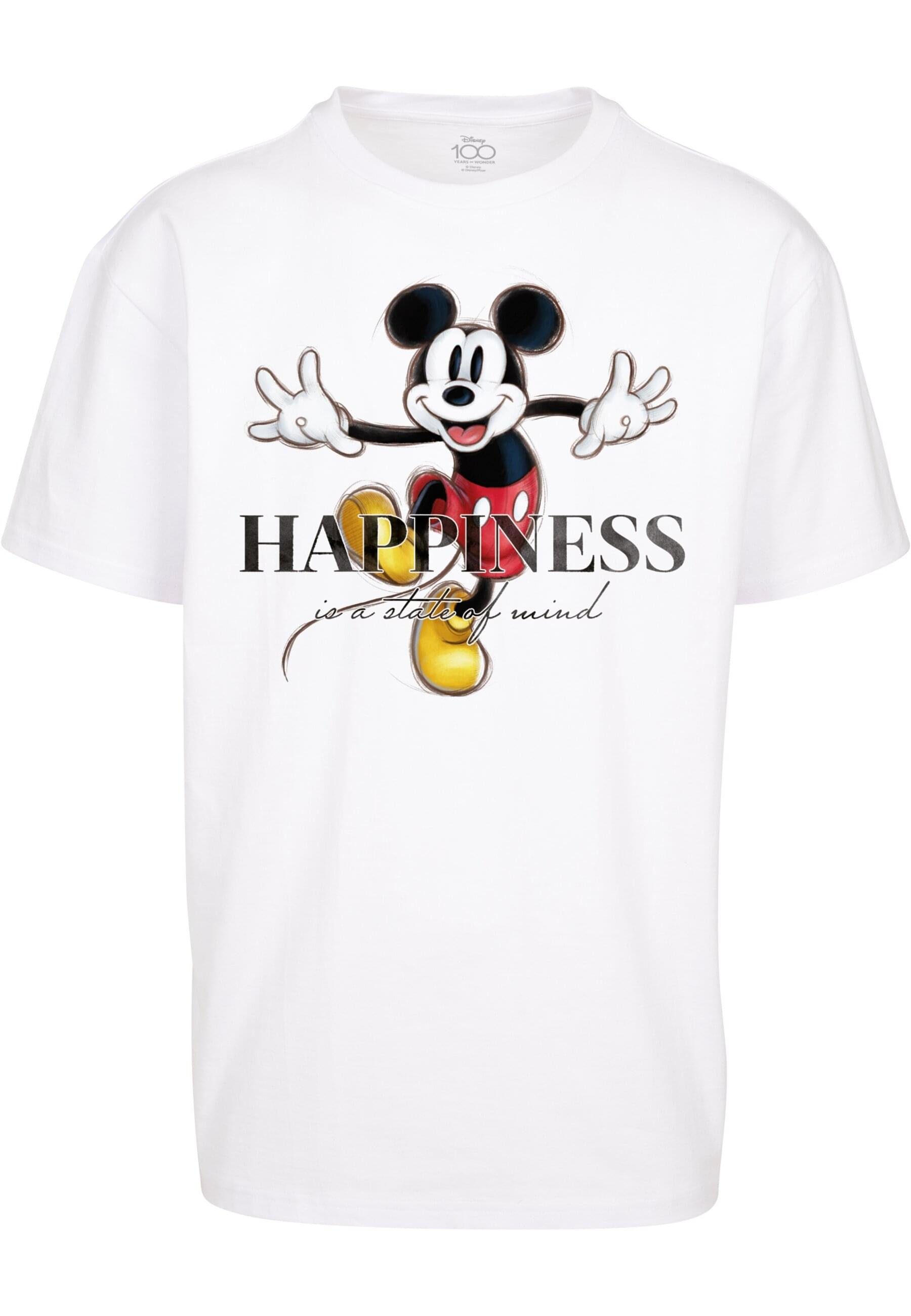 100 Tee Upscale Oversize T-Shirt Happiness Mickey Mister Tee (1-tlg) Unisex by Disney