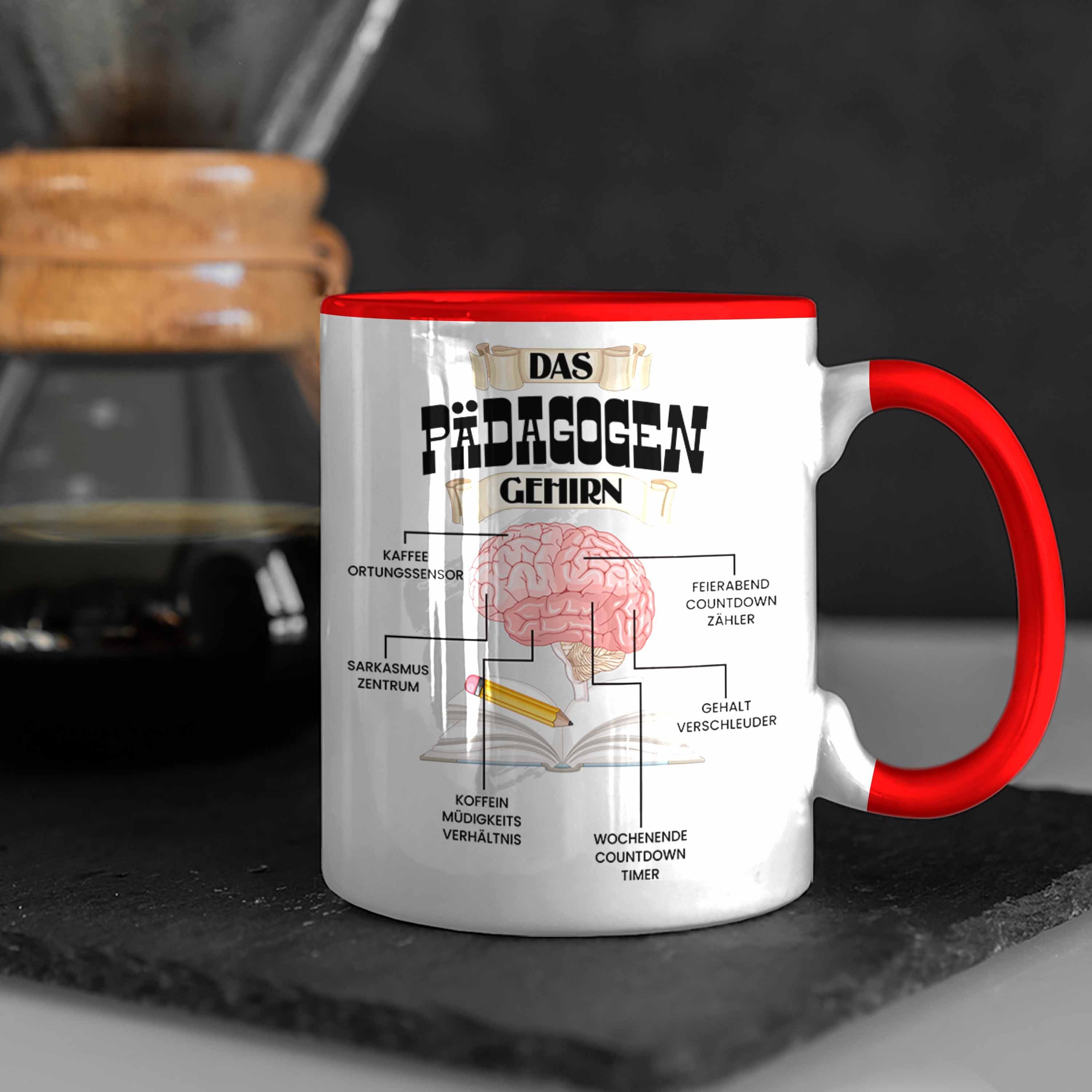 Pädagogen Lustiges - Tasse Trendation Trendation Rot Be Geschenk Pädagogen Tasse Spruch für