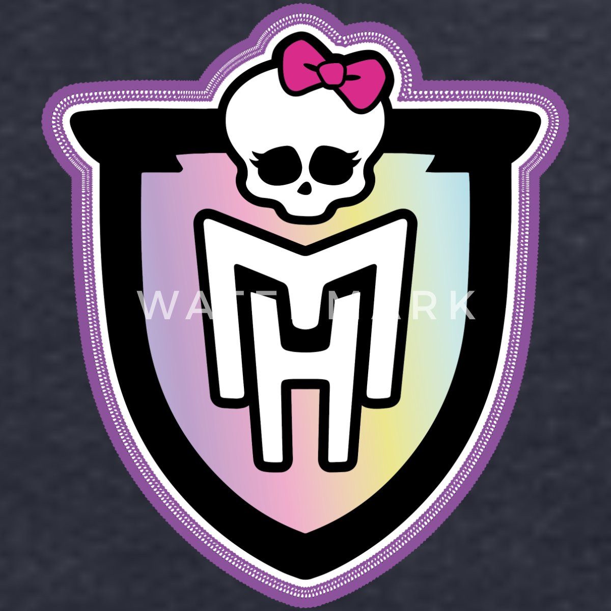 Spreadshirt Hoodie Monster High™ Brustlogo Mit Totenkopf Kinder Premium Hoodie (1-tlg)