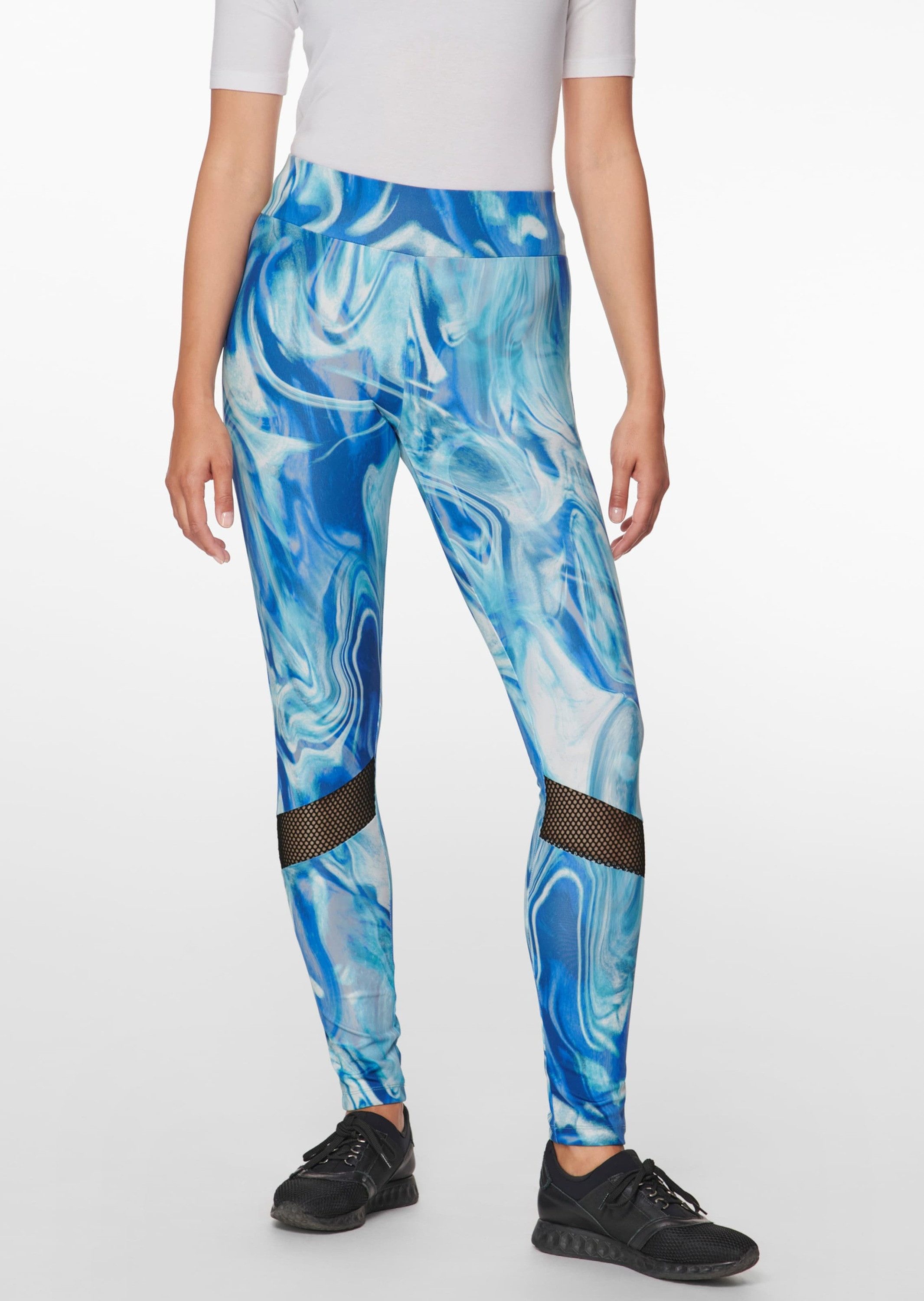 MADELEINE Leggings Leggings mit coolen Netzeinsätzen