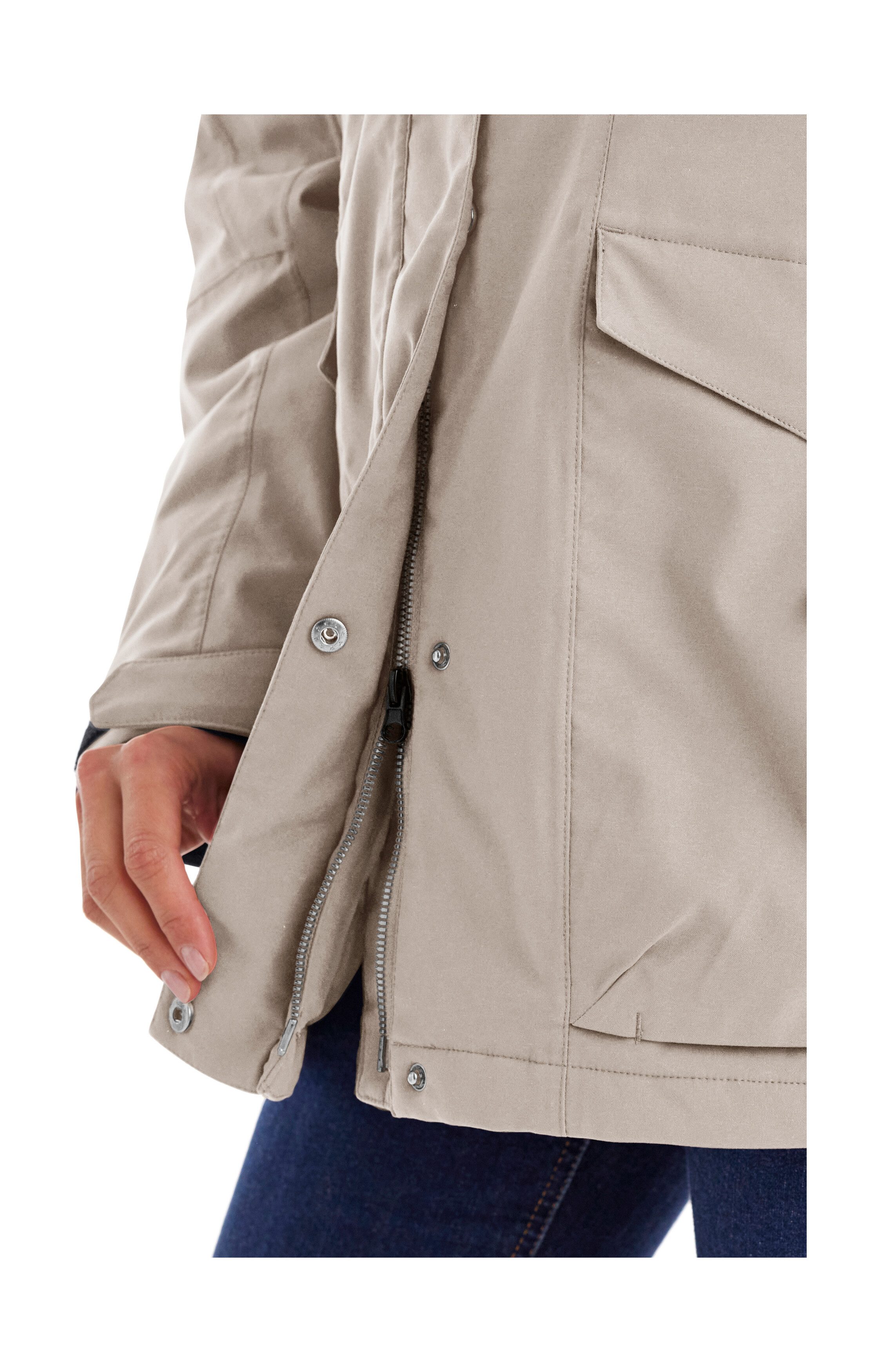 Killtec Funktionsjacke Damen Jacke Wasserdichte, atmungsaktive Damenjacke mit abnehmbarer Kapuze