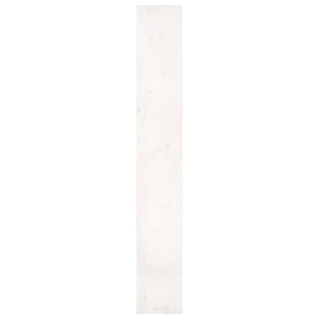 Kiefer 80x30x199,5 Bücherregal/Raumteiler Massivholz Weiß Bücherregal furnicato cm