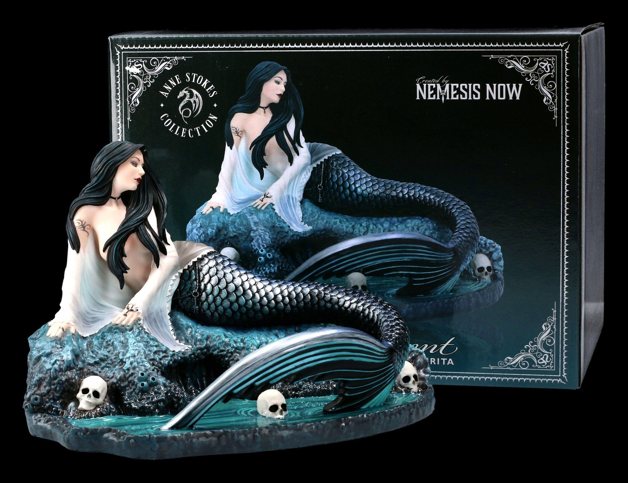 Figuren Shop GmbH Fantasy-Figur Meerjungfrauen Figur - Sirens Lament - Anne Stokes Fantasy Dekofigur