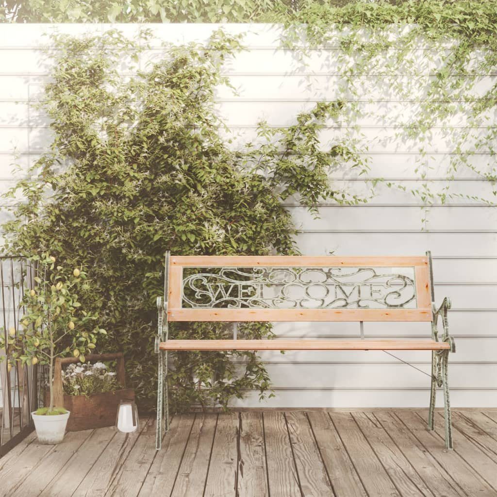 vidaXL Gartenbank Gartenbank 122 cm Massivholz Tanne (1-St)