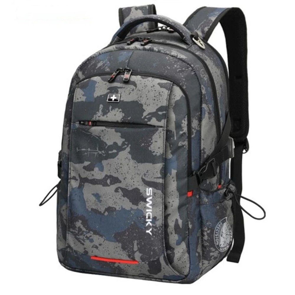 XDeer Laptoprucksack Laptoprucksack Reiserucksack,großer Anti-Diebstahl Rucksack (Set), mit USB-Ladeanschluss,wasserfester Big Business-Computer Rucksack