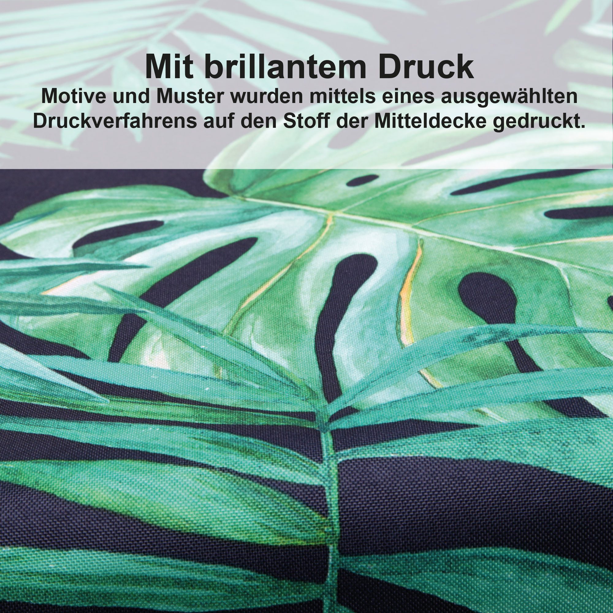 Bestlivings Tischdecke mit brillantem Druck, Decke 80x80 cm, 100% Polyester günstig online kaufen