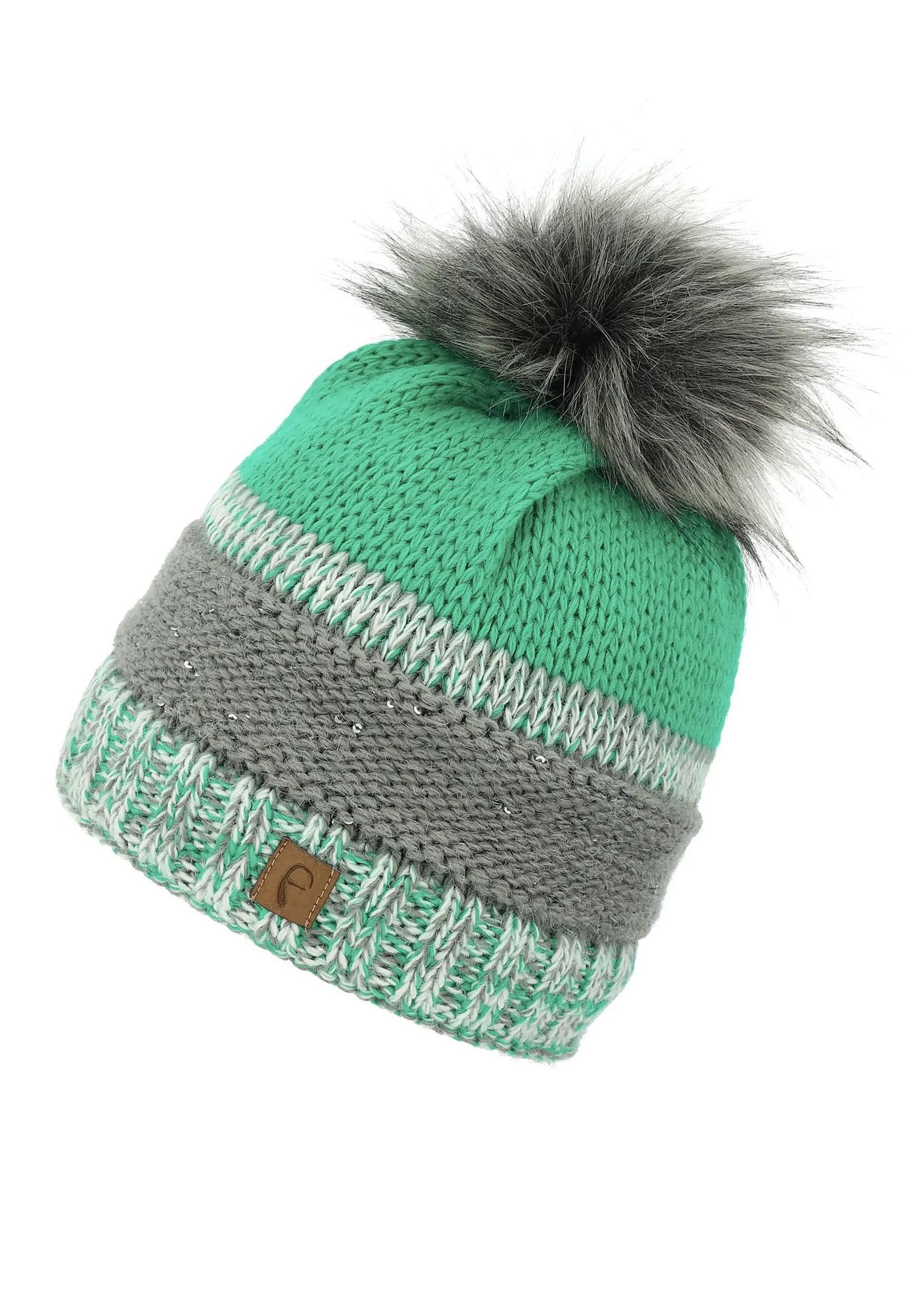 Faera Strickmütze Warme Strickmütze mit Bommel Thermo-Beanie (1-St., modisc günstig online kaufen