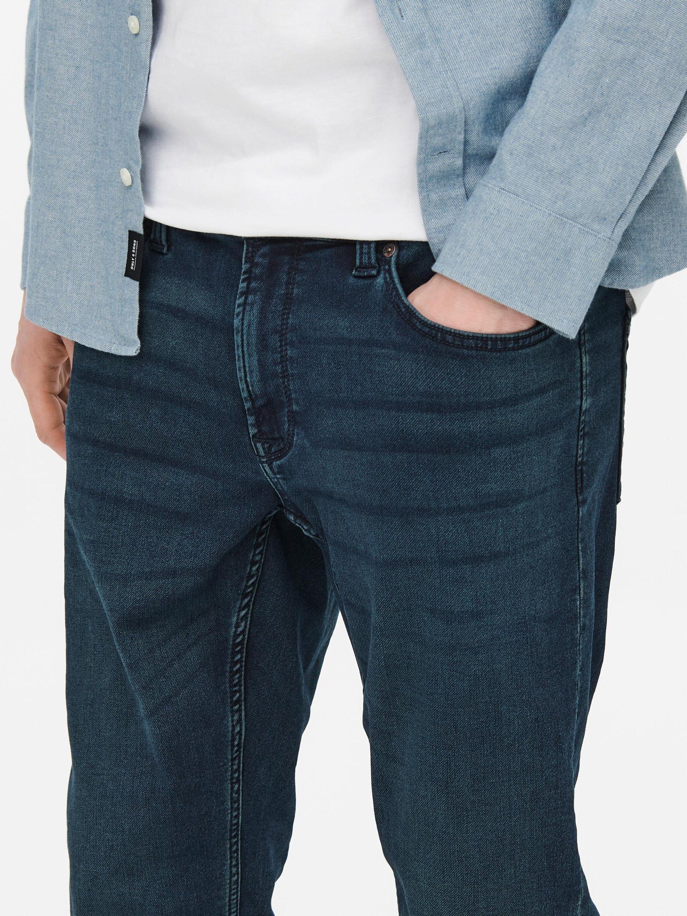 Herren Jeans ONLY & SONS Regular-fit-Jeans Weft (1-tlg)