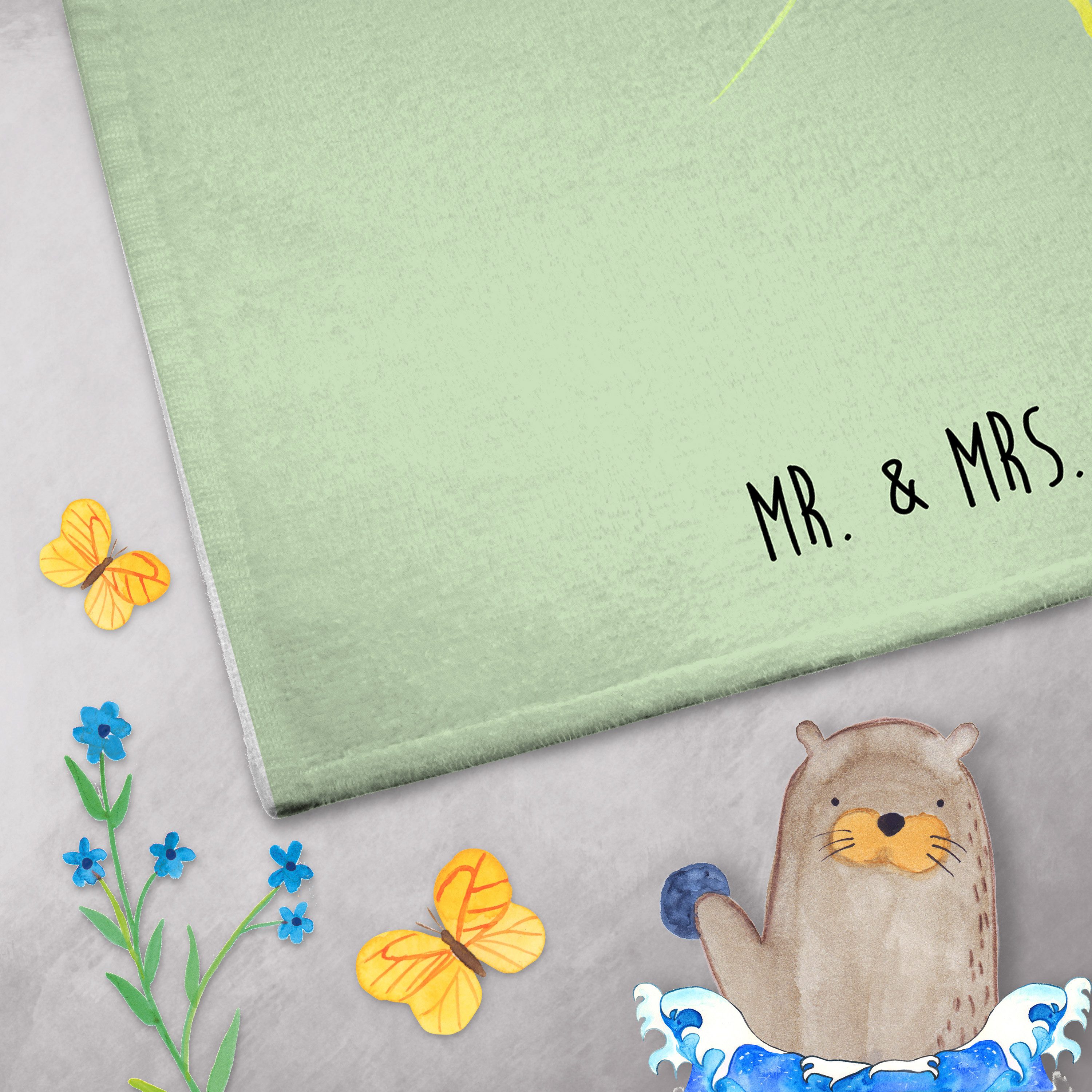 Mr. & Mrs. Panda Handtuch Blume Sonnenblume, Gästehandtuch, Blattgrün, Gästehandtücher, Garten, Kunstfaser (Packung, 1-St)