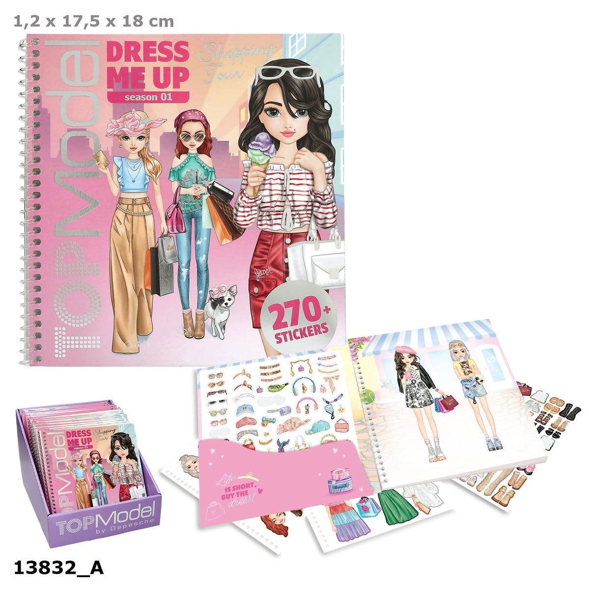 Depesche Stickerbuch TOPModel Dress Me Up Stickerbuch Shopping Tour