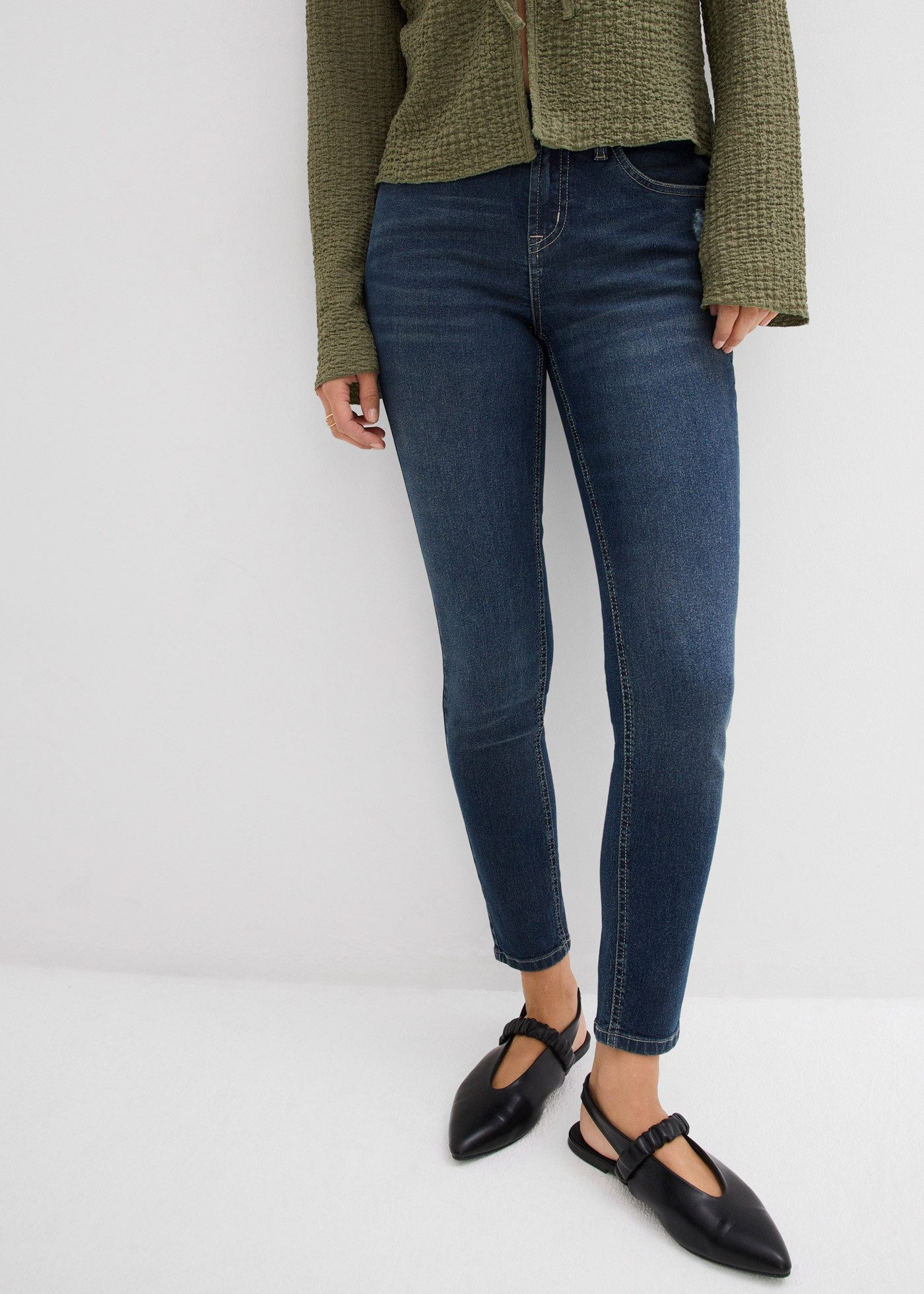 bonprix Skinny-fit-Jeans (1-tlg) mit Stretch-Anteil, bequemer Sitz, hoher Baumwollanteil