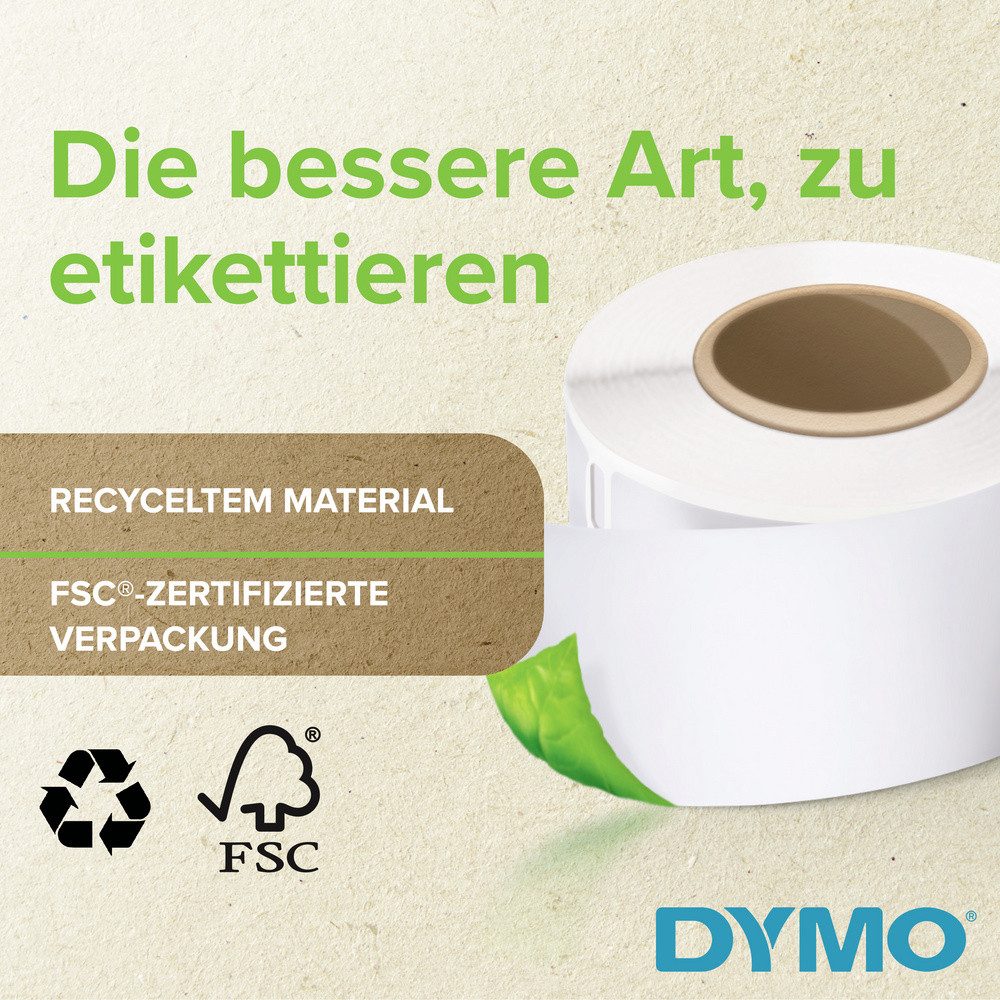 DYMO Etiketten DYMO Etiketten Rolle 11355 S0722550 19 x 51 mm Papier Weiß 500 St. Wi