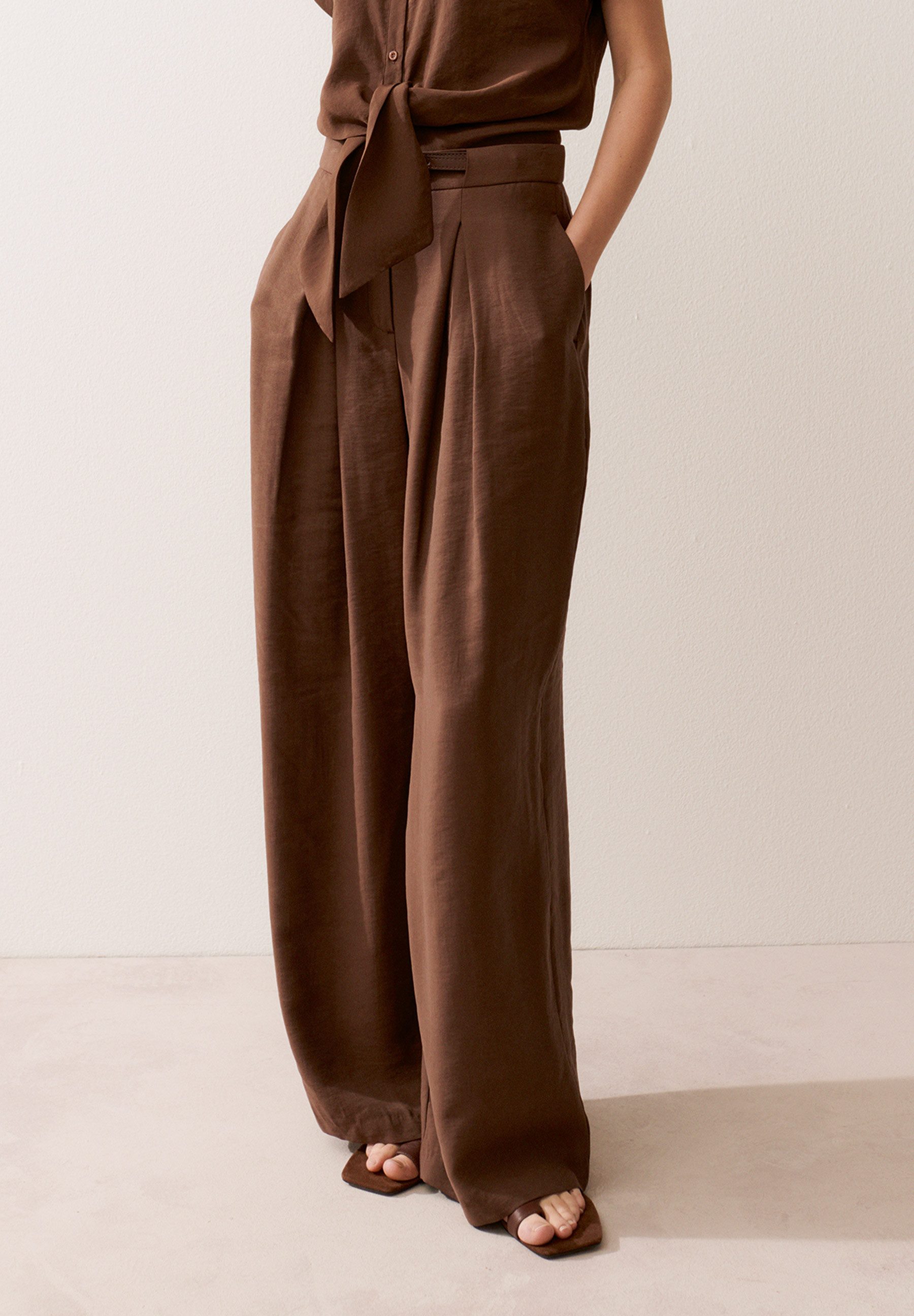 MORE&MORE Bundfaltenhose