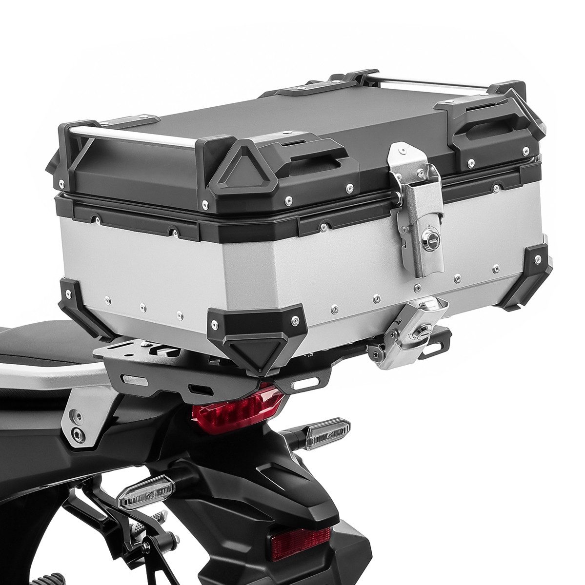 Topcase Motorrad Alu Top Case # XB28 Aluminium 28 Liter silber