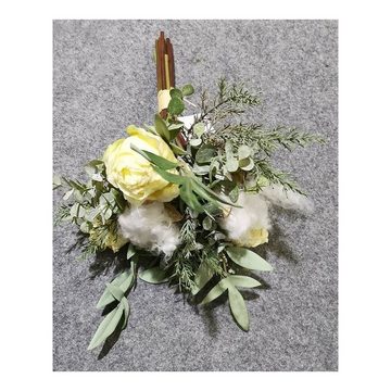 Kunstblume Kunstblume Frühlingsstrauß Flora unbekannt, HTI-Living, Höhe 30 cm, künstlicher Blumenstrauß für die Vase, pflegeleicht, Höhe 33 cm