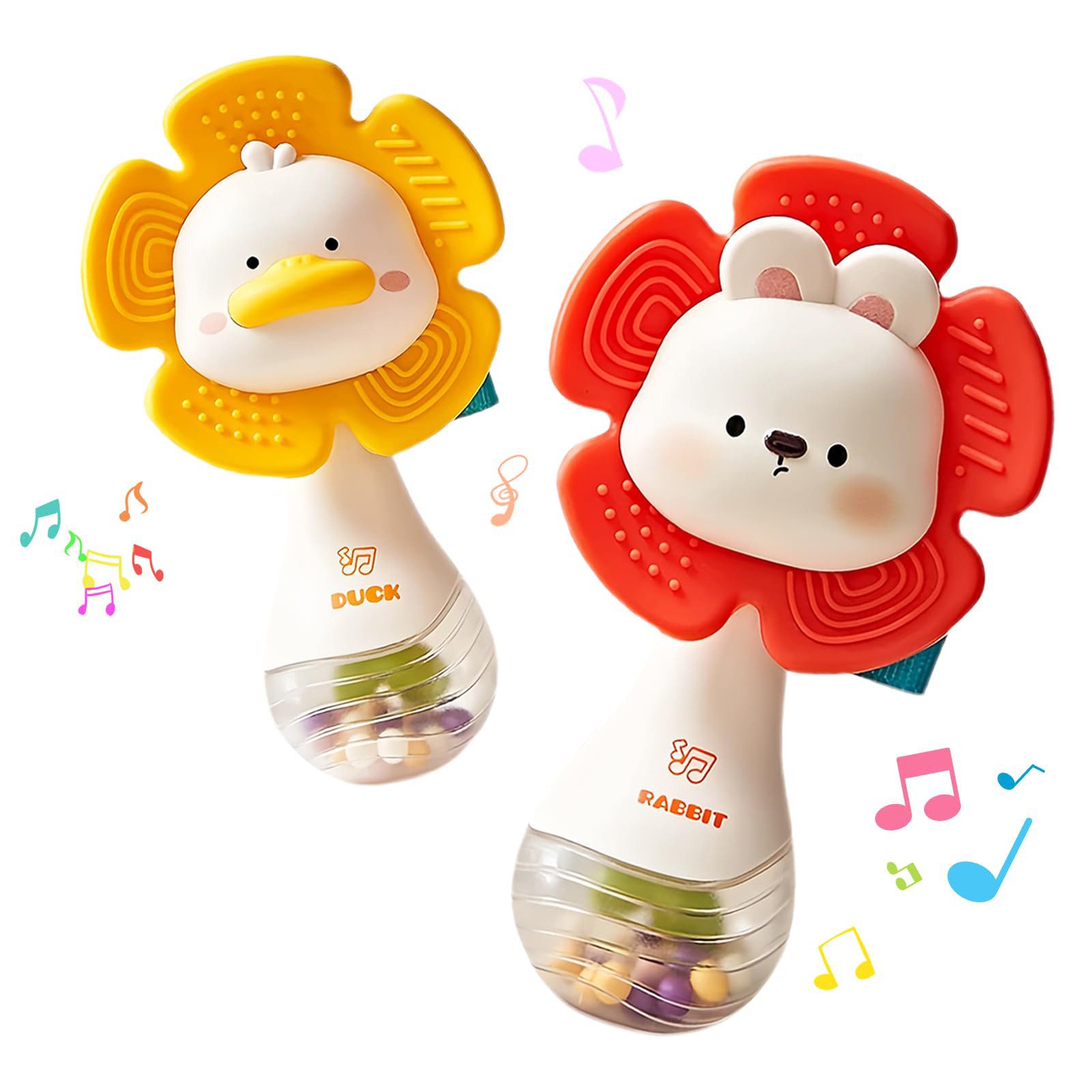 CLTYQ Greifling Babyspielzeug, Greif-Beißring-Rasseln,Sinnesspielzeug mit P günstig online kaufen