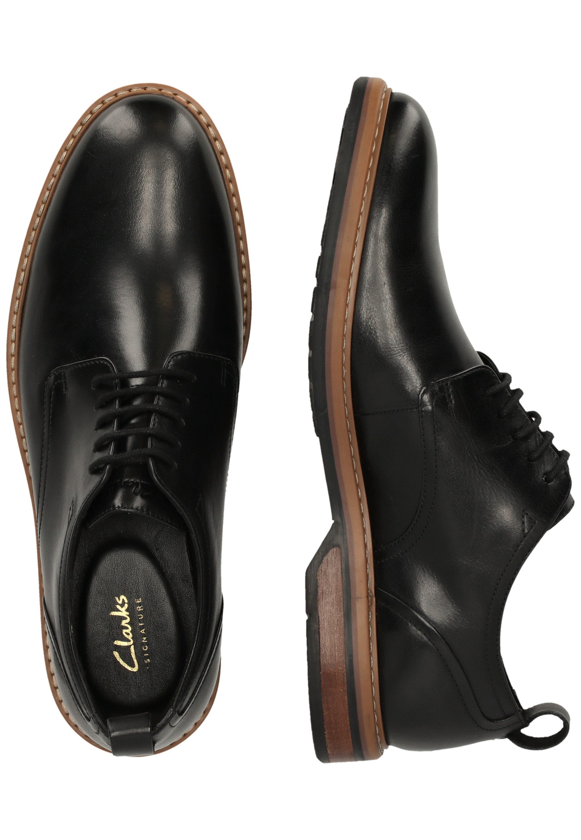 Clarks Aldwin Lace Schnürschuh mit strapazierfähiger Gummilaufsohle