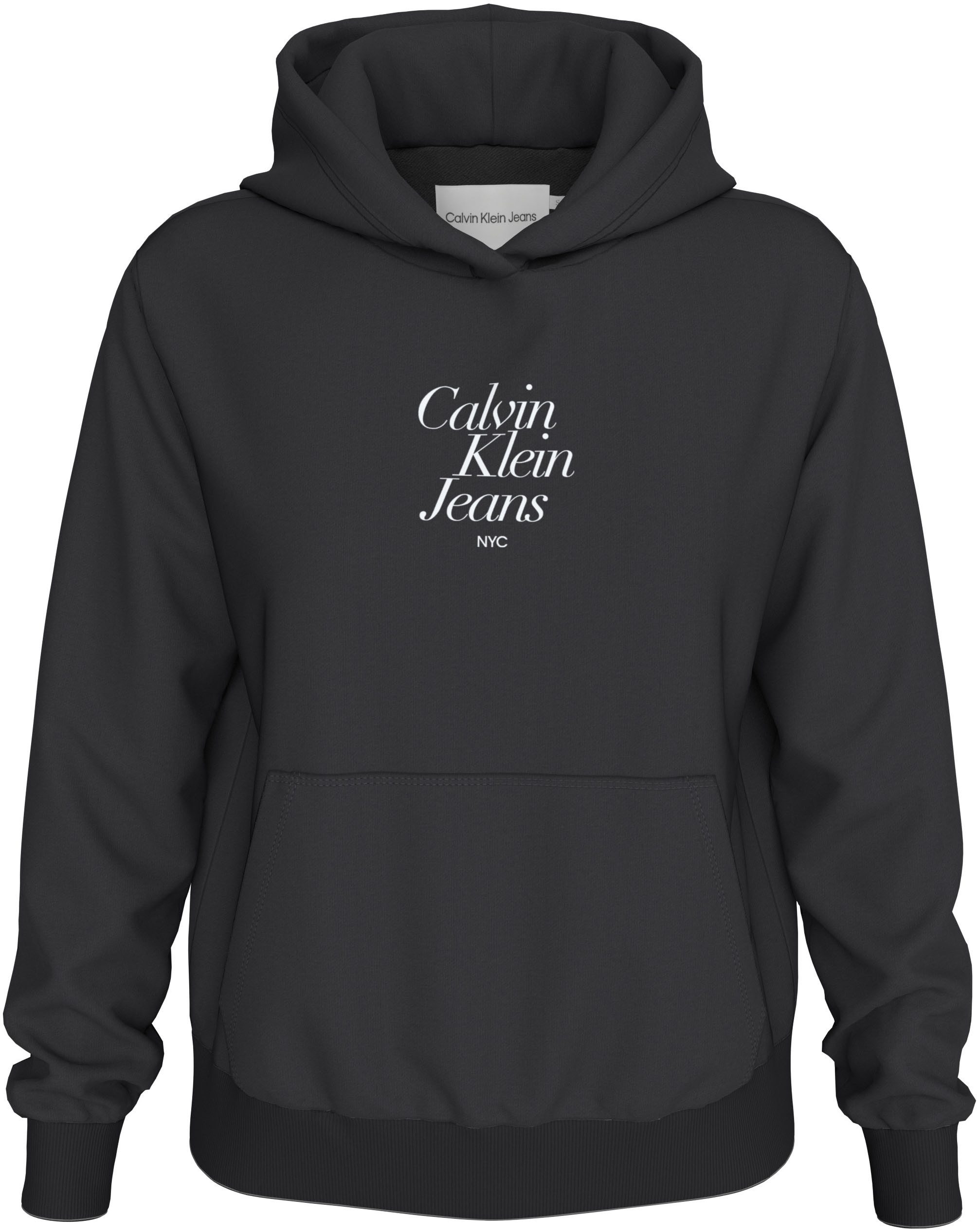 Calvin Klein Jeans Kapuzensweatshirt FONT GRAPHIC REGULAR HOODIE mit Logoschriftzug