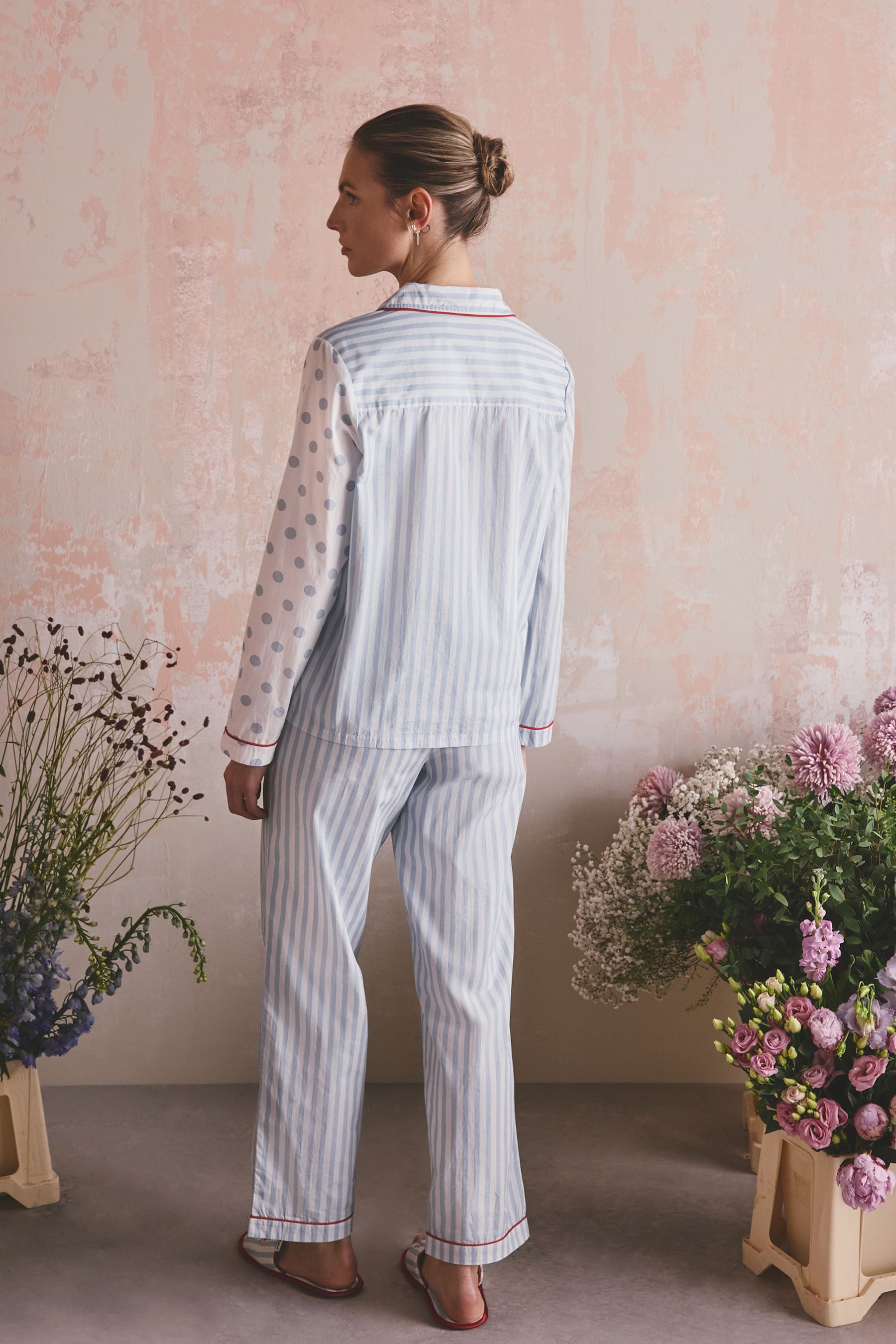 Cath Kidston Pyjama Cath Kidston Schlafanzug mit Knopfleiste (2 tlg)