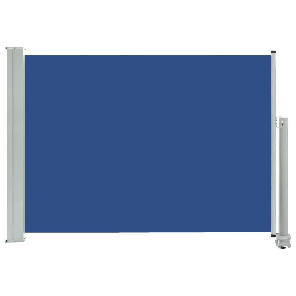 vidaXL Balkonsichtschutz Ausziehbare Seitenmarkise 80×300 cm Blau