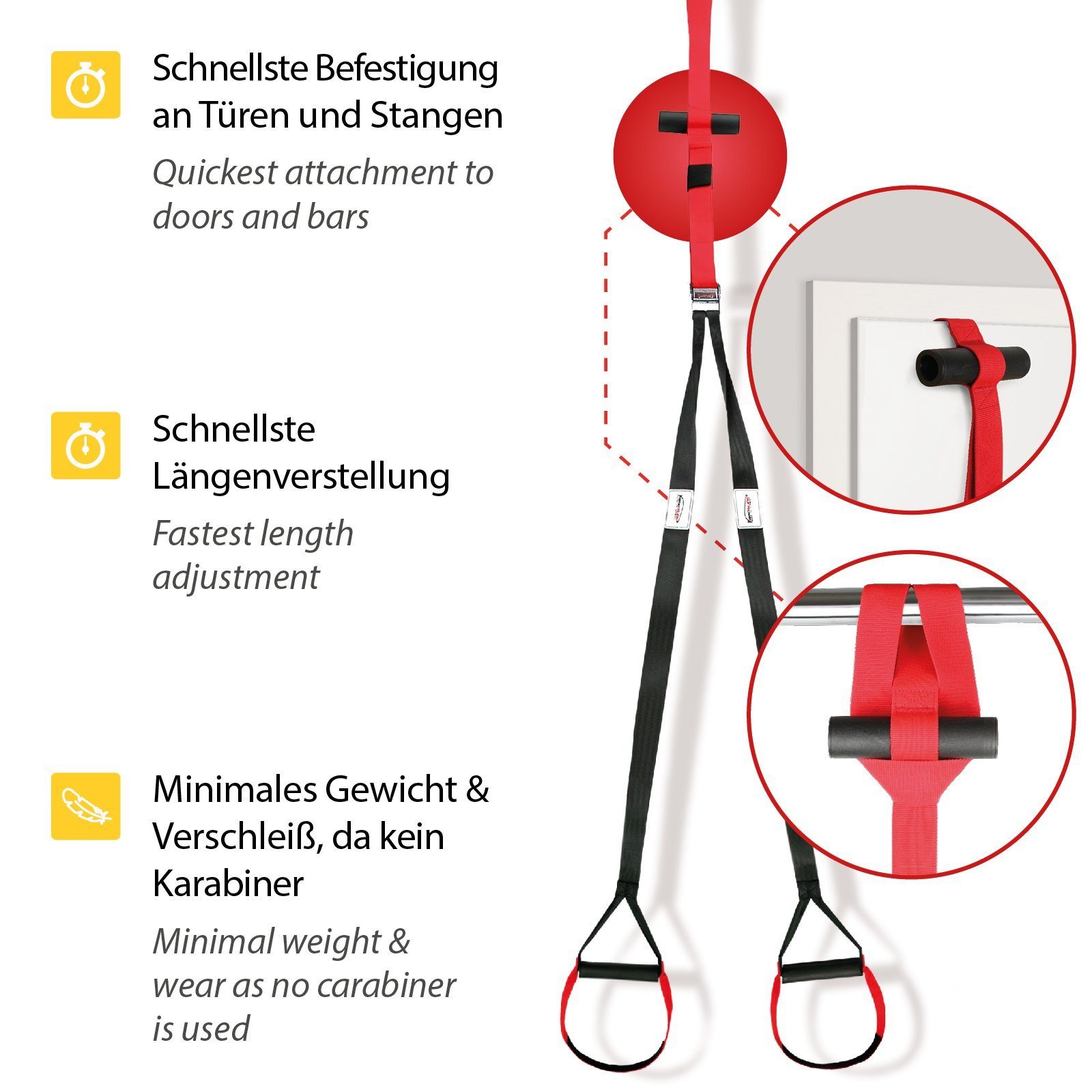 Variosling Schlingentrainer Variosling Schlingentrainer Sling Trainer Ganzkörpertrainer, Sling Trainer Video, Poster, Anleitung und Trainingsplan