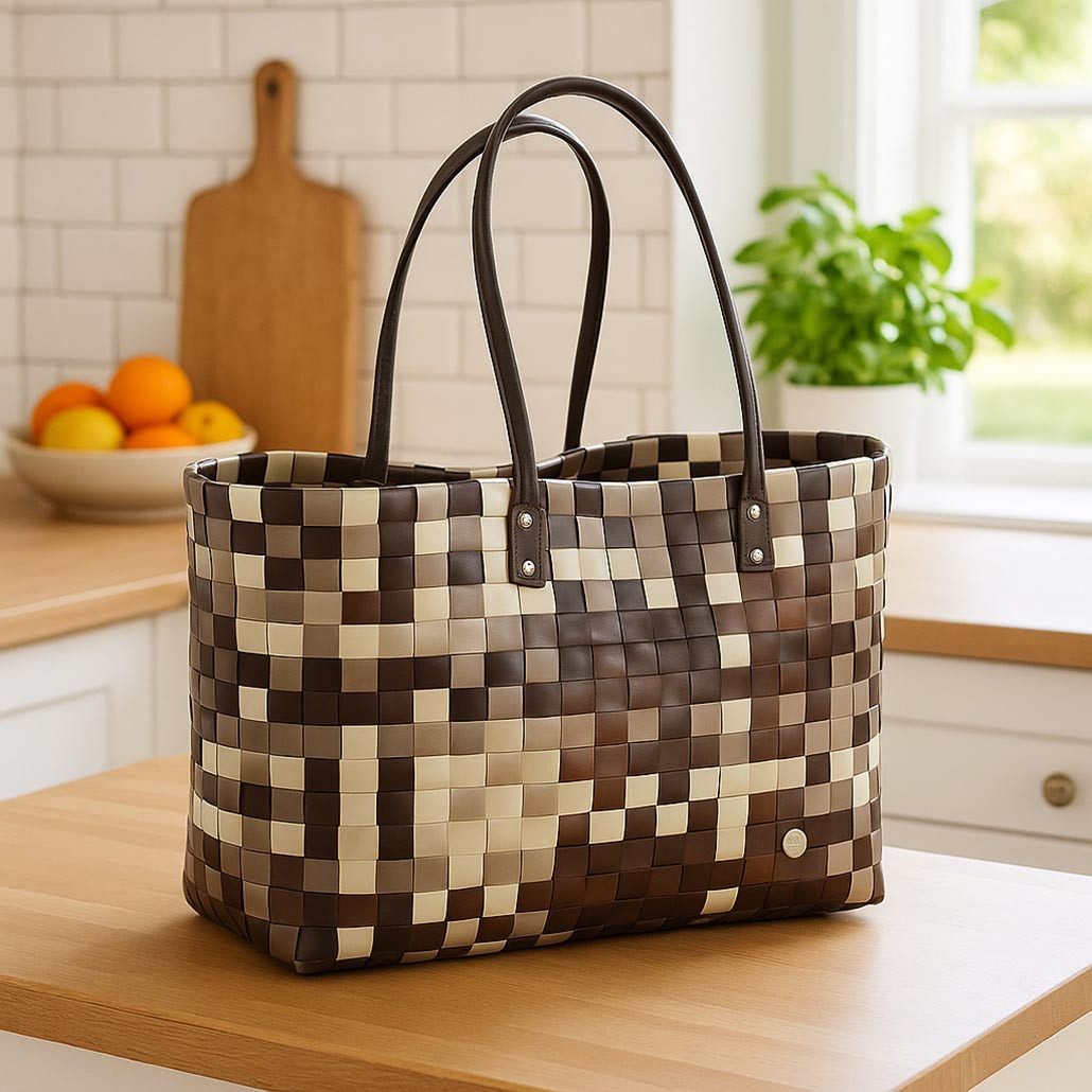 Kobolo Shopper Einkaufstasche Tasche MARE aus PE mit PU Henkeln (Stück, 1-t günstig online kaufen