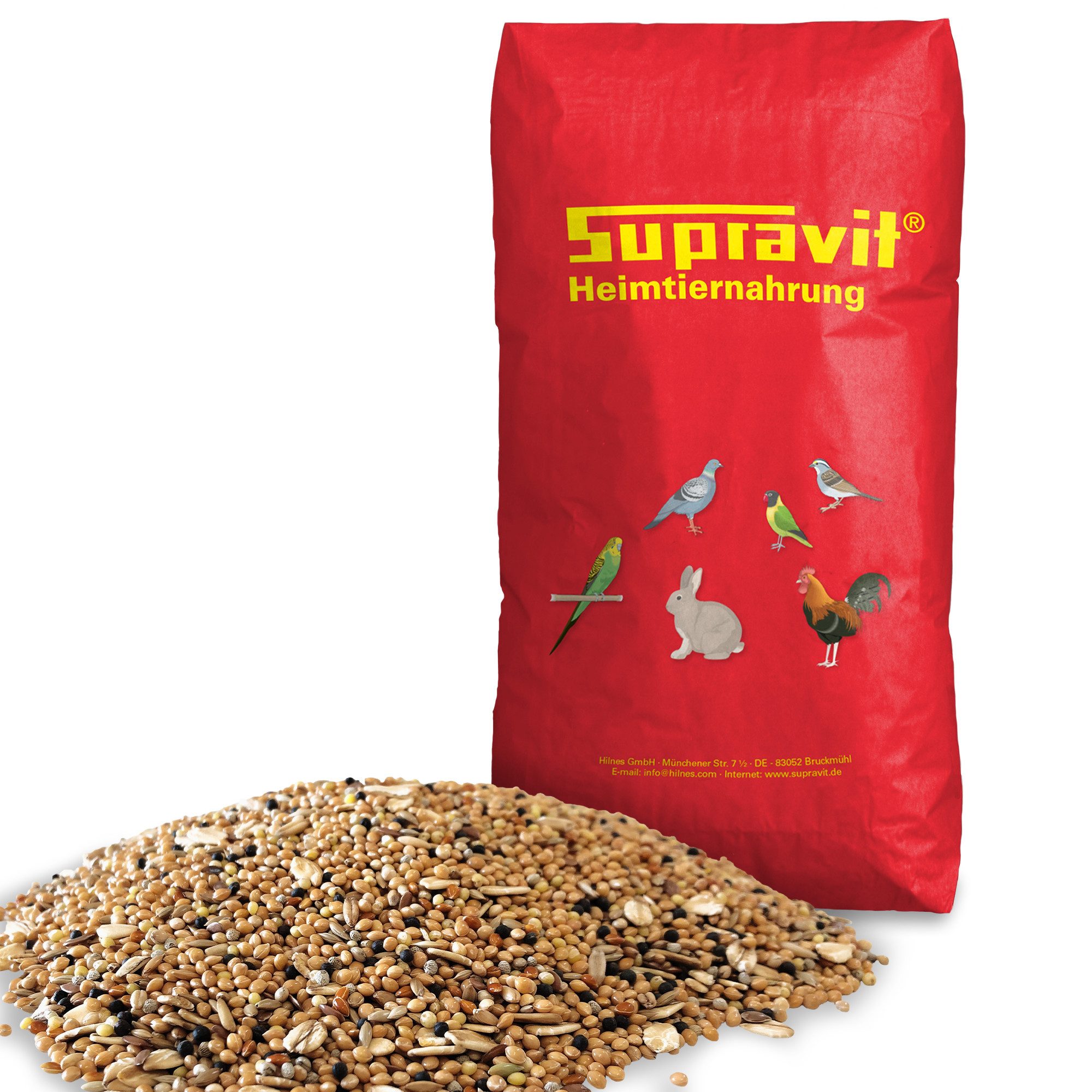 Supravit Wachtelfutter Körnermischung Wachteln, Legewachteln, Hühner, Hauptfutter für: Nutz-/ Wildtier