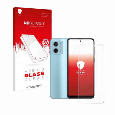 upscreen flexible Panzerglasfolie für Motorola Moto G54 (Display+Kamera), Displayschutzglas, Schutzglas Glasfolie klar